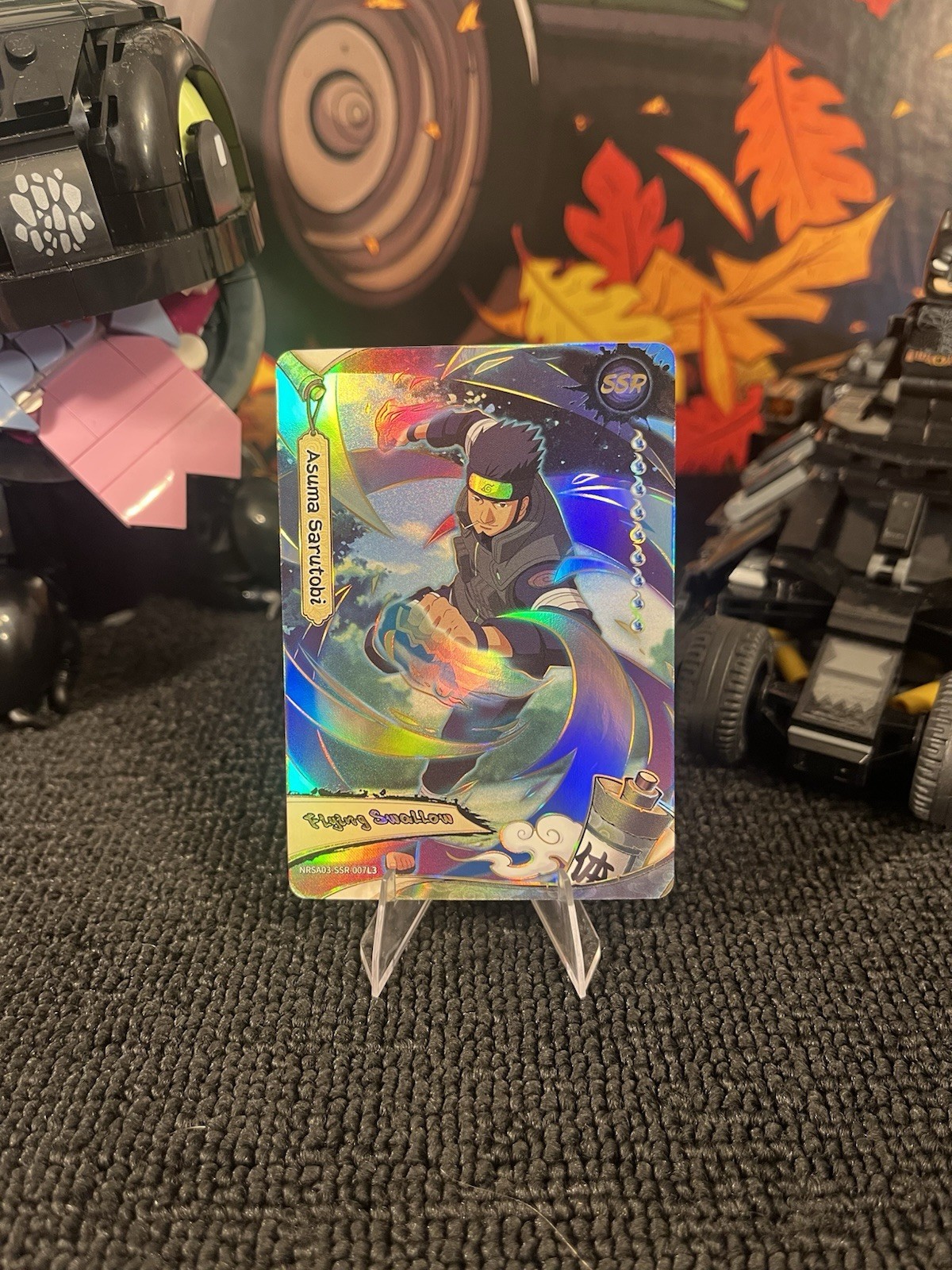 SSR Asuma Sarutobi Flying Swallow Naruto Kayou Card NRSA03-SSR-007L3