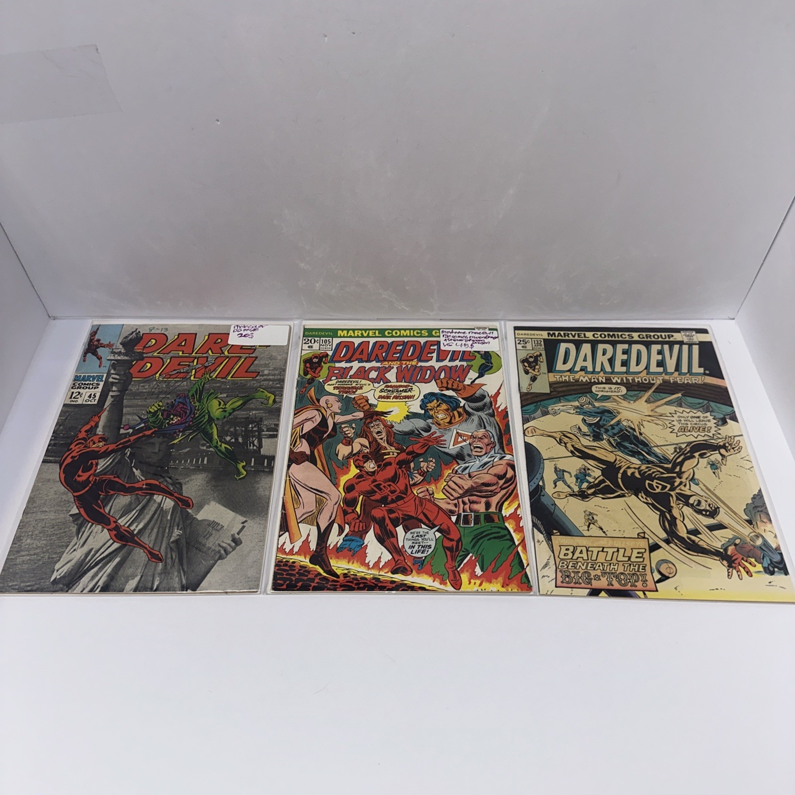 Daredevil Marvel Comics Issues Lot Of 3 45,105,132
