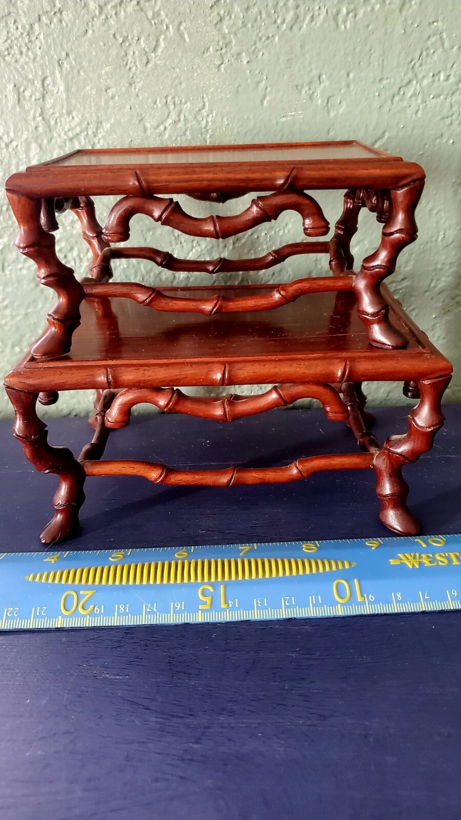 VTG /Antiq China Huanghuali Wood Hand Carved Tree Wine Pattern Ornament Tables VTG /Antiq China Huanghuali Wood Hand Carved Tree Wine Pattern Ornament Tables