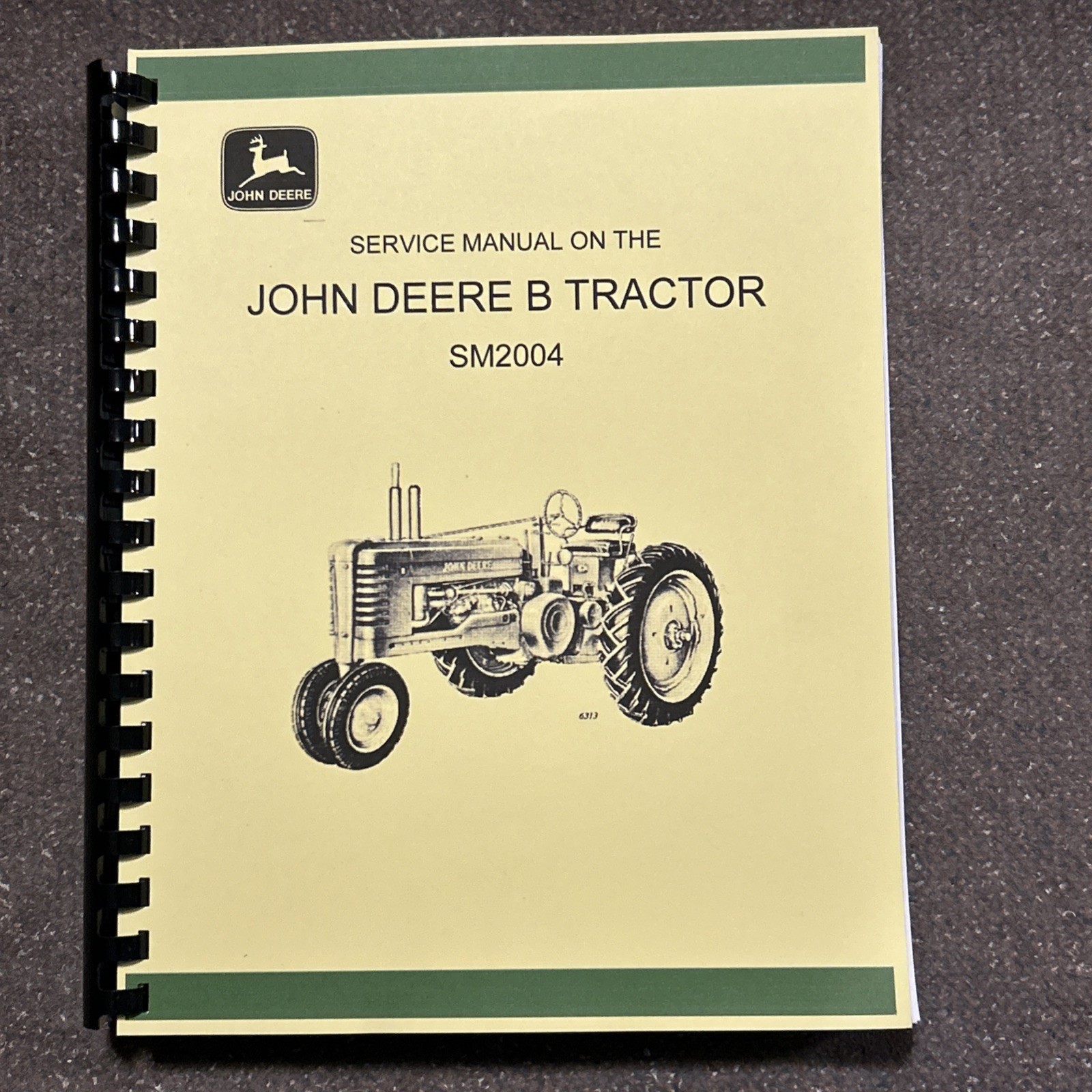 John Deere Tractor Model B BN BW BWH BNH Styled Repair Service Manual SM2004