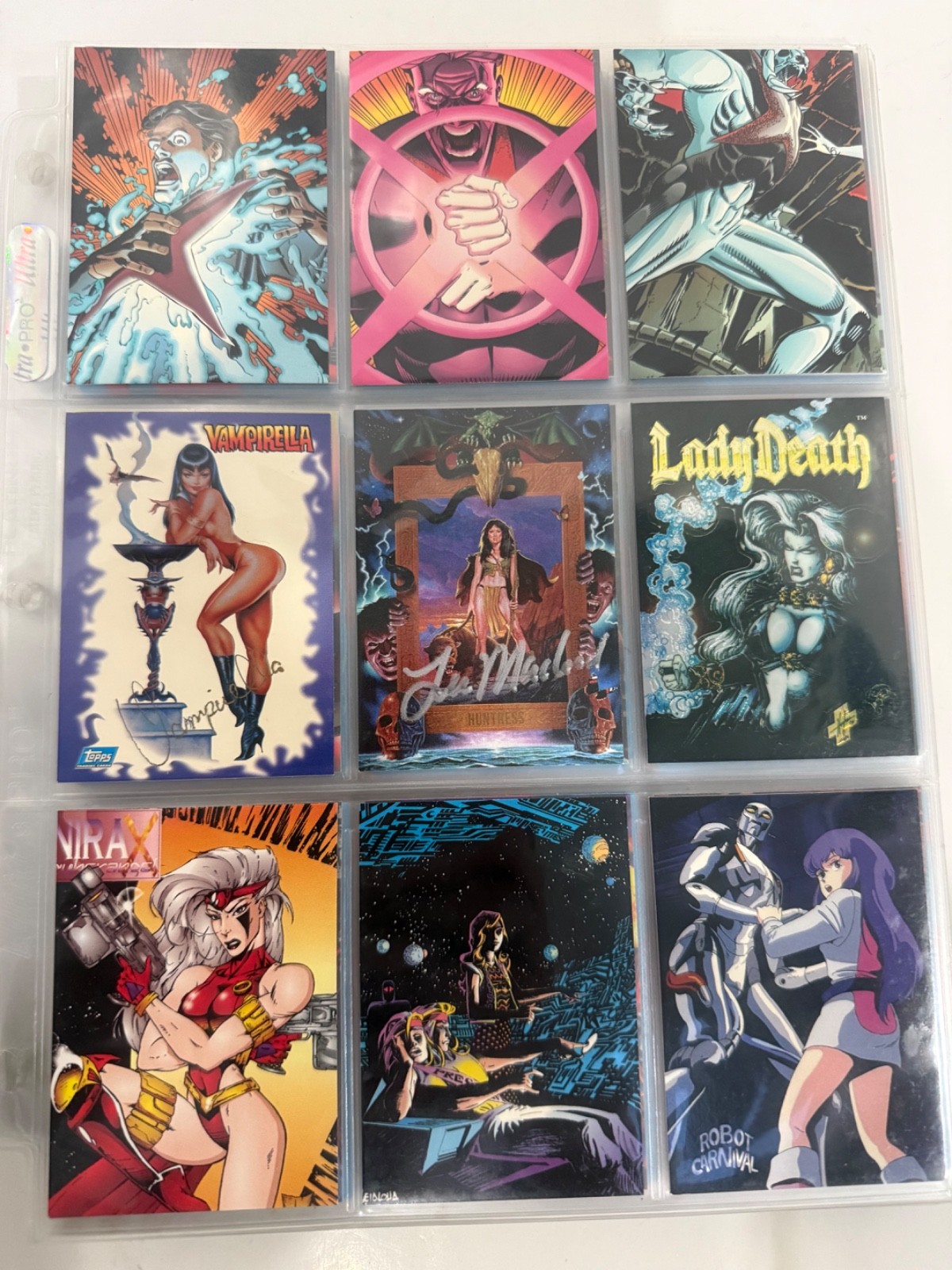Lot of 261 Vintage 90's X-men Marvel Skybox, Topps, Flair Trading Cards