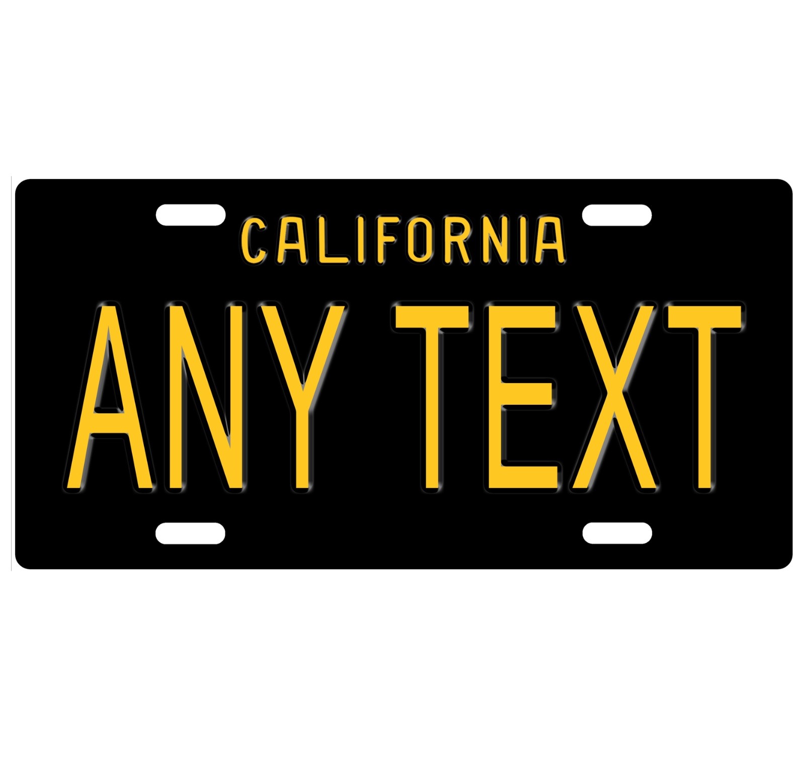 Novelty, Personalized State License Plates-California 63. Three Sizes Available