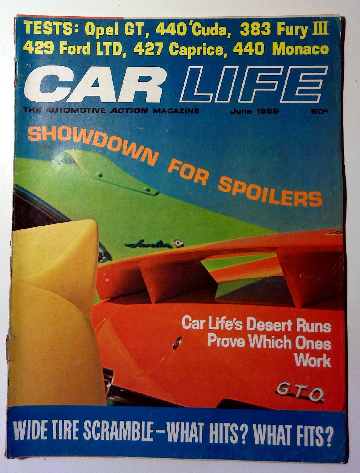Car Life Vintage 1969 Car Magazine Vol. 16 No. 5 June Illustrated Cuda Ford Fury