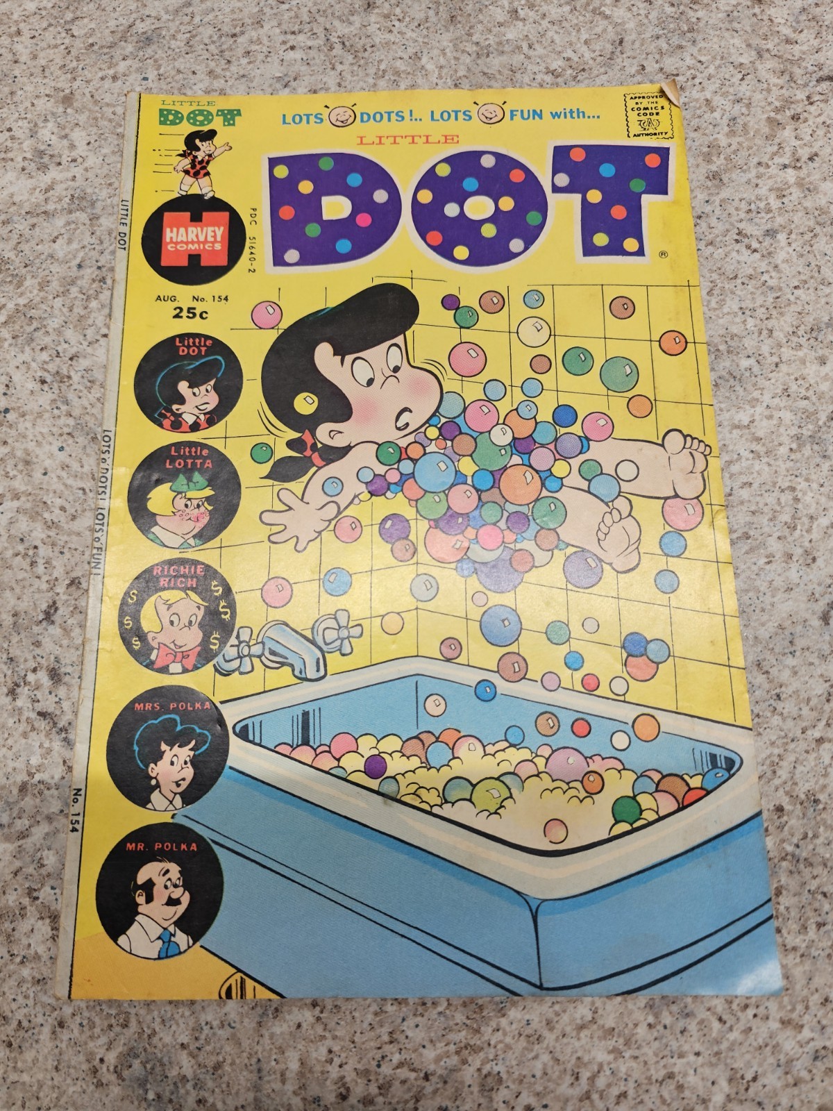 Little Dot Comic Book Issue #154 1974 Harvey Comics