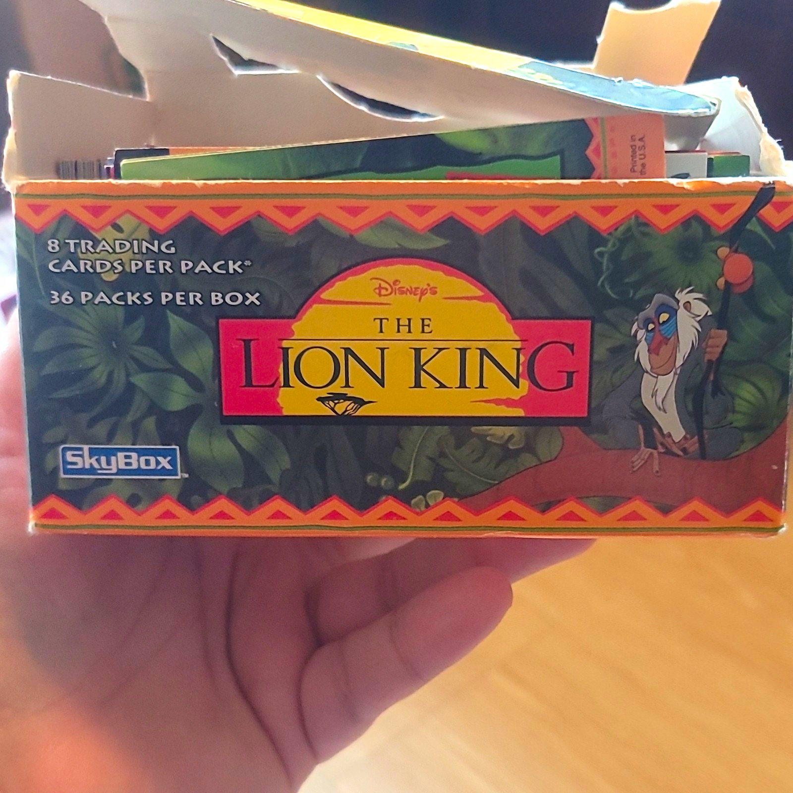 SkyBox Disney The Lion King 1994 Trading Card Box 288 Cards Lenticular