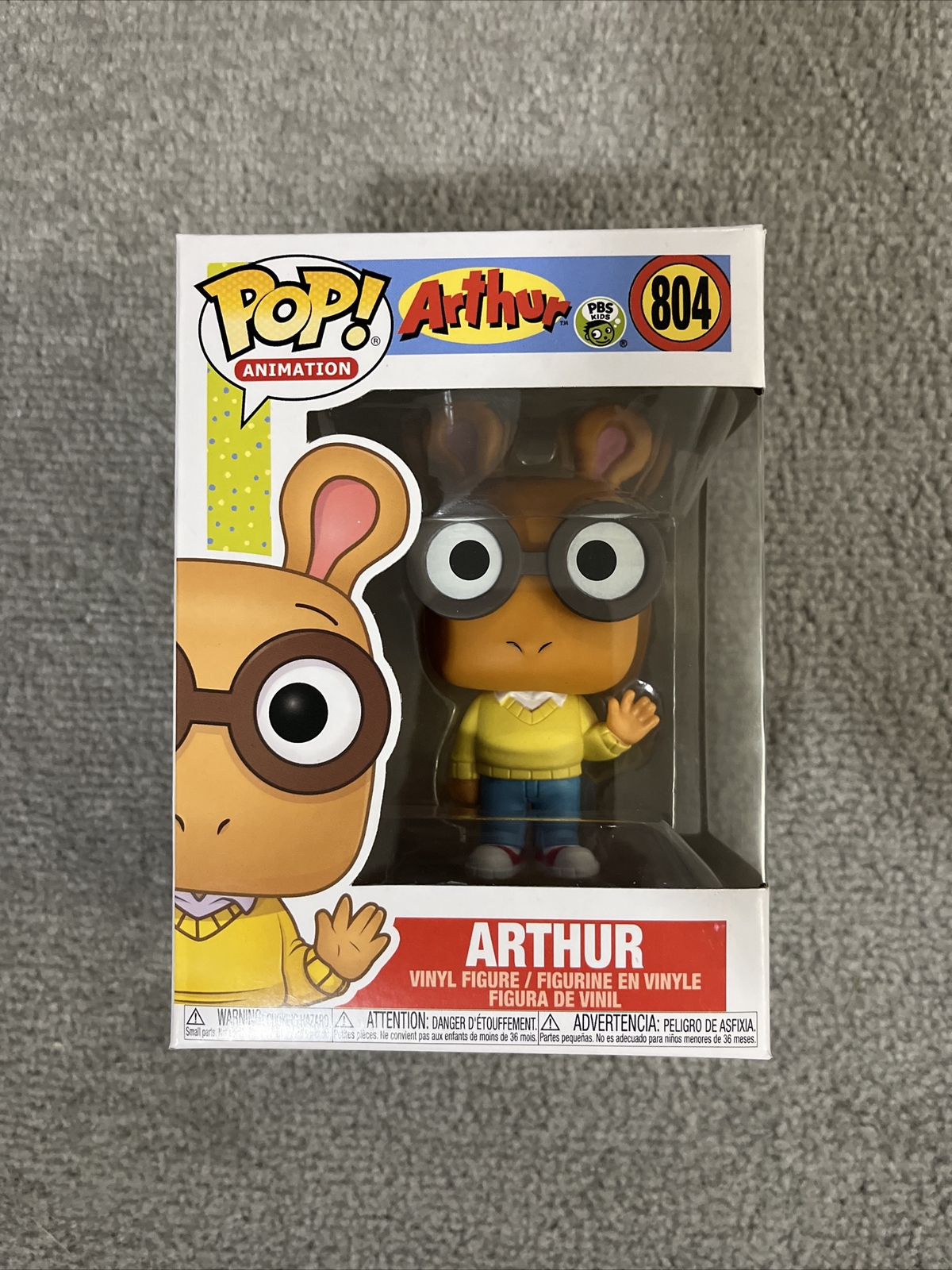 Funko Pop Arthur #804 PBS Kids Arthur Animation Series Vinyl Figure w/ Protector