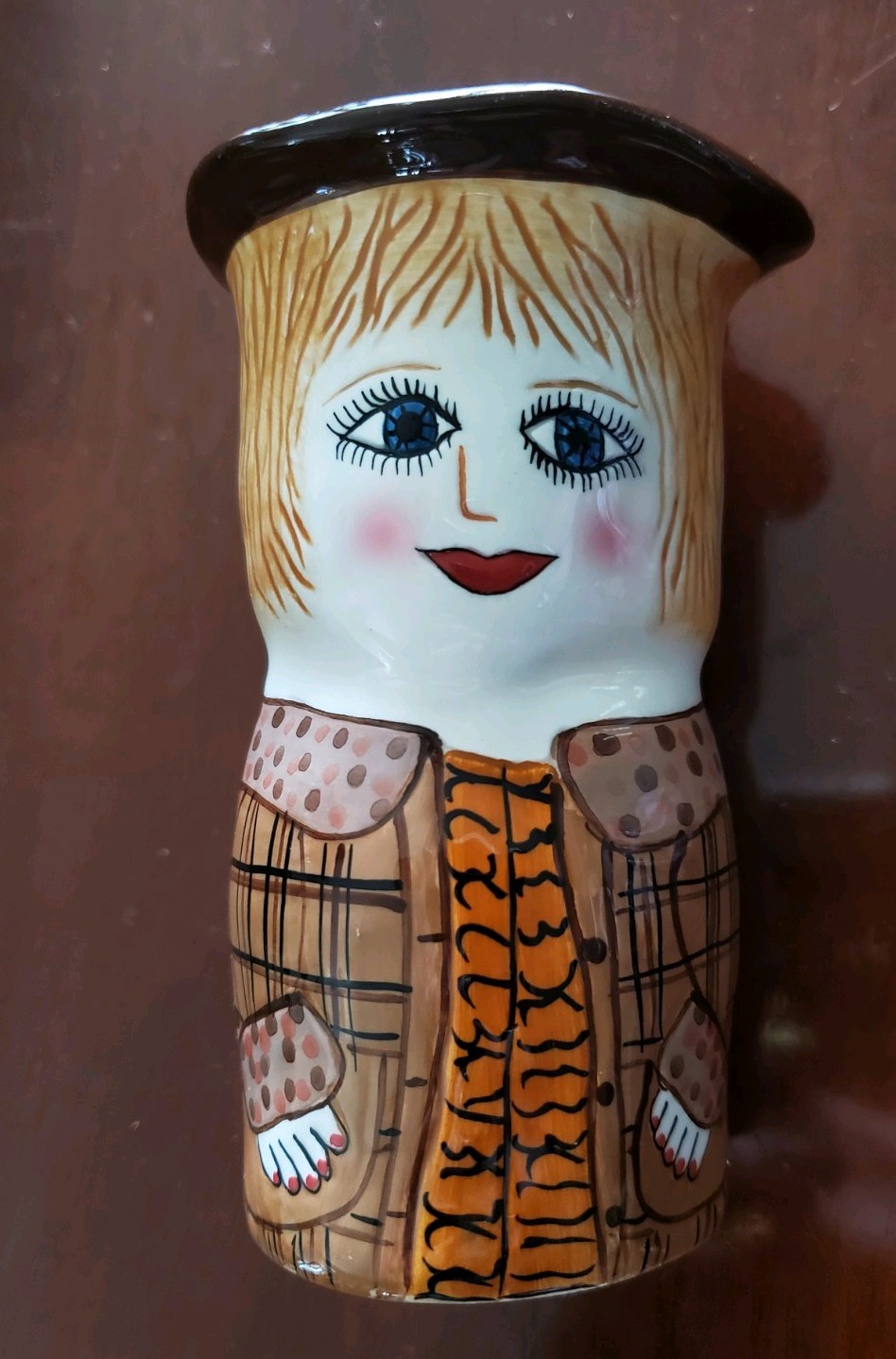 BELLA CASA Susan Paley By Ganz Kate Flower Vase 1980's Whimsy BELLA CASA Susan Paley By Ganz Kate Flower Vase 1980's Whimsy