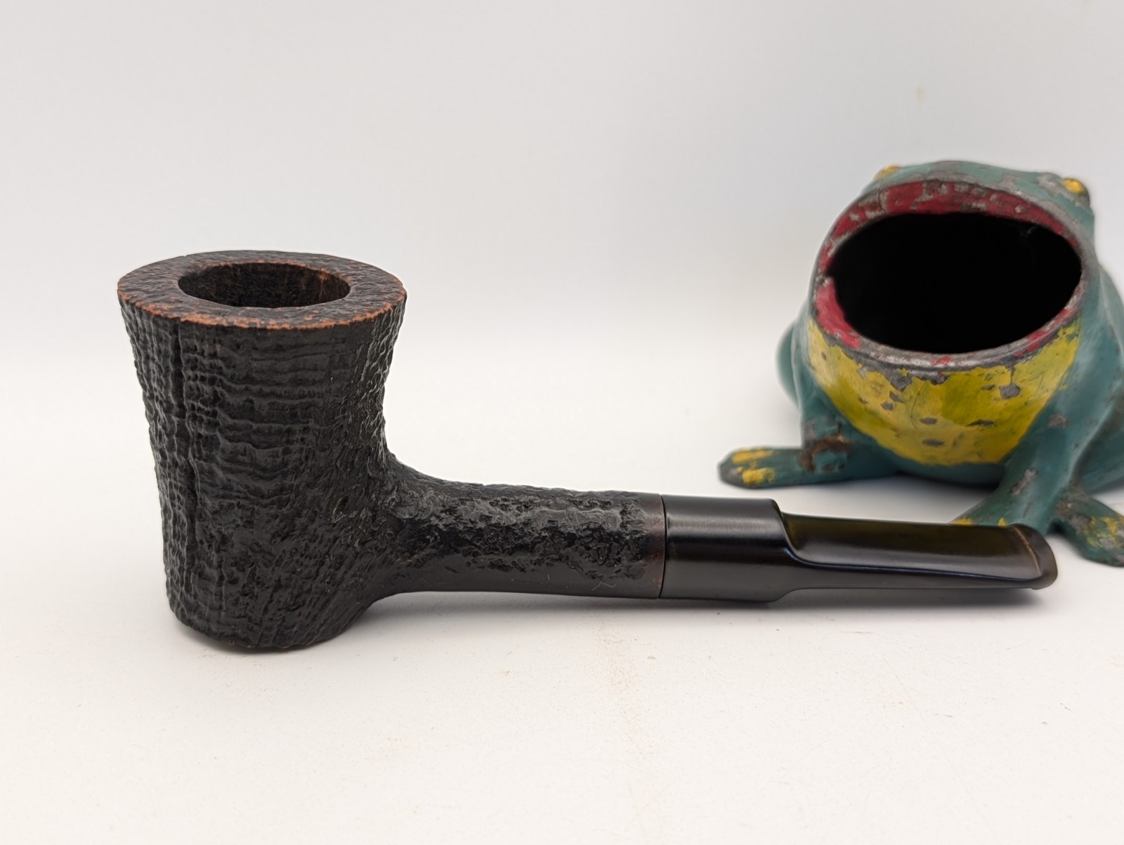 Vintage The Nottingham Rusticated Poker Estate Tobacco Pipe London England