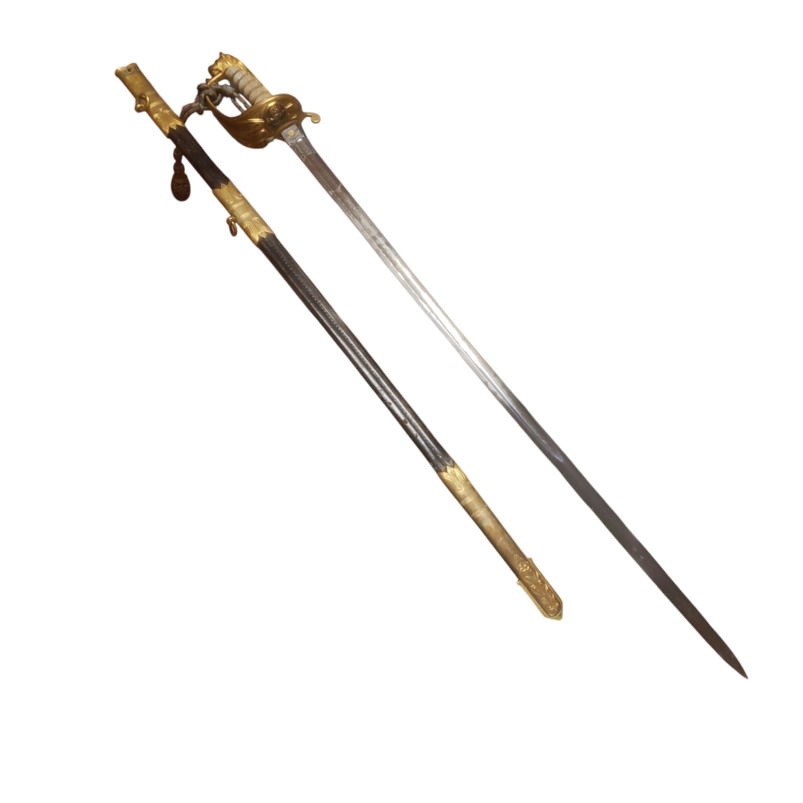 Pattern 1827 George VI Royal Navy Reserve Officer\'s Sword By Gieve Matthews