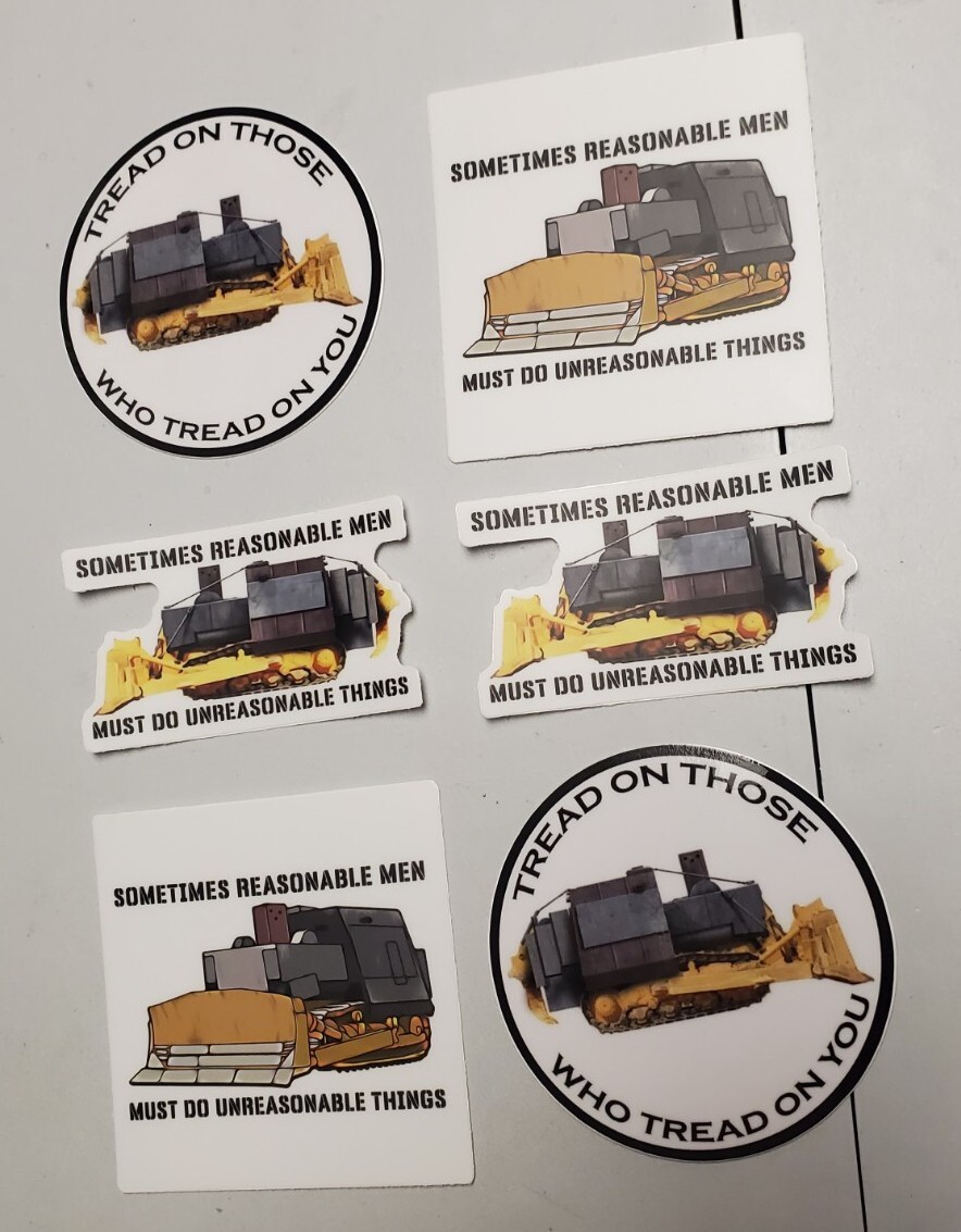 KILL DOZER KILLDOZER Stickers 6 pack LOT two each 