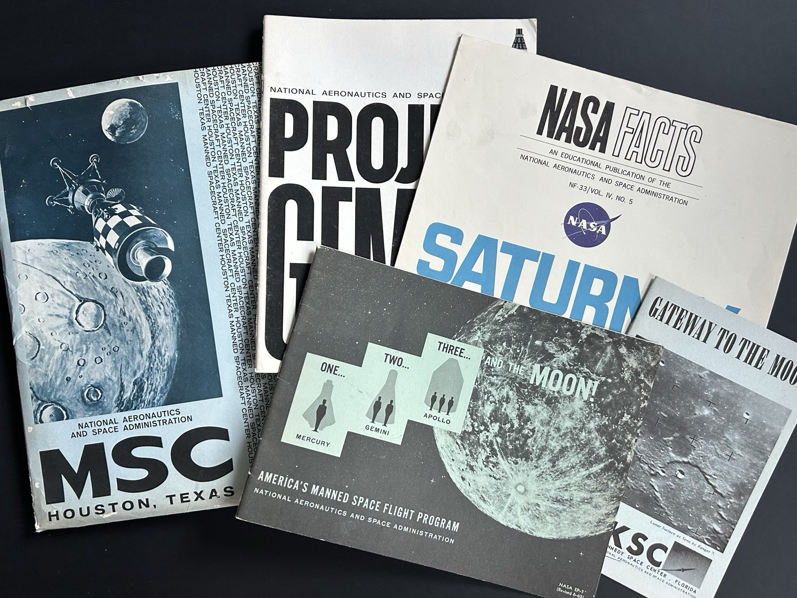 1965-1967 NASA Manned Spacecraft Center Kennedy Space Center Press Info Lot