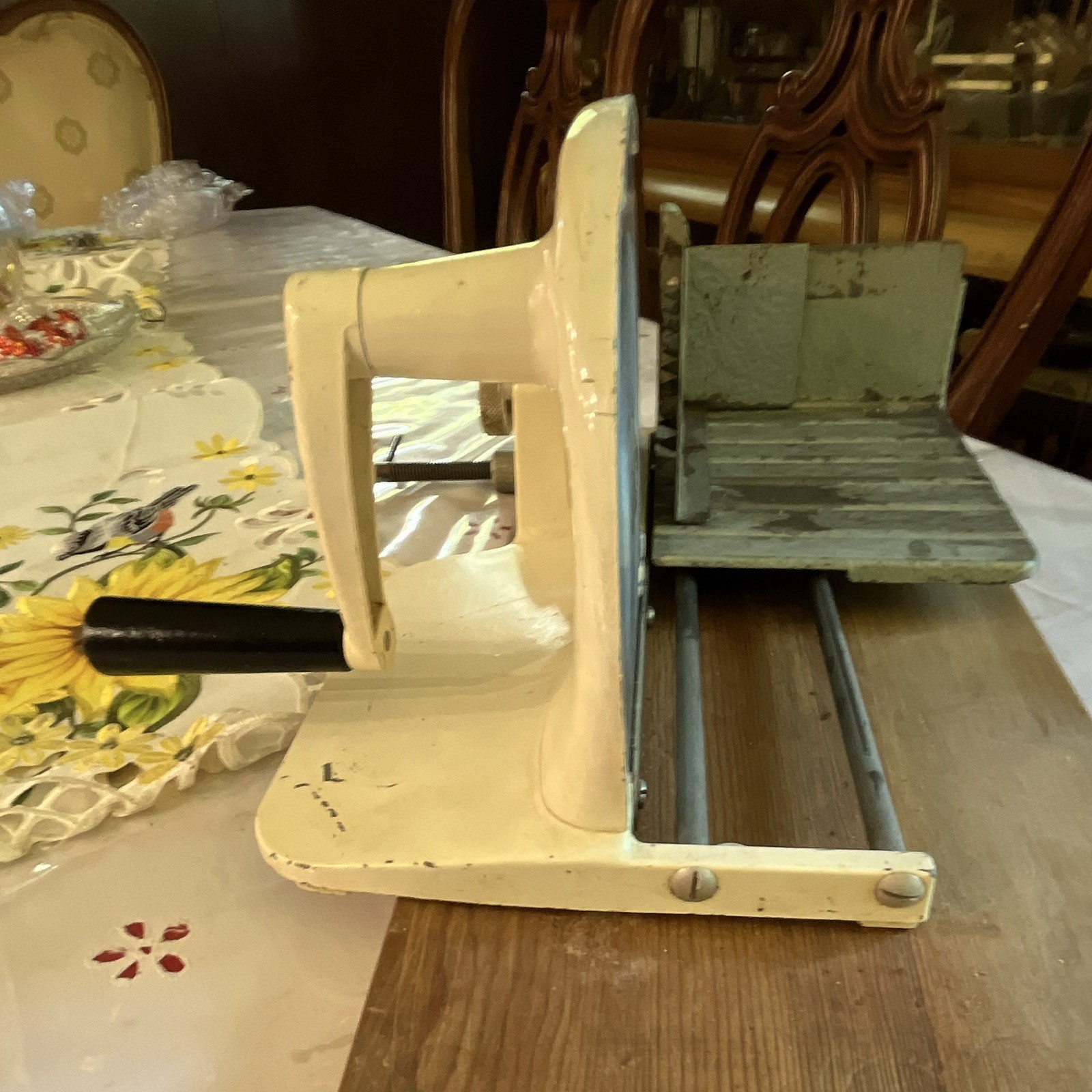 Vintage Slicer General Slicing Machine, 1930's  collectible manual hand-crank 