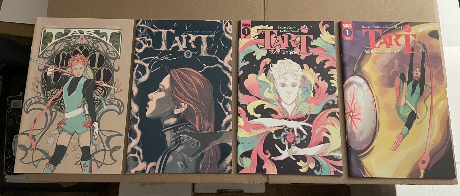 Tart #8 & 9 + Soul Searchers #1 Toxic Origins #1 Kevin Joseph Scout Comics 2019
