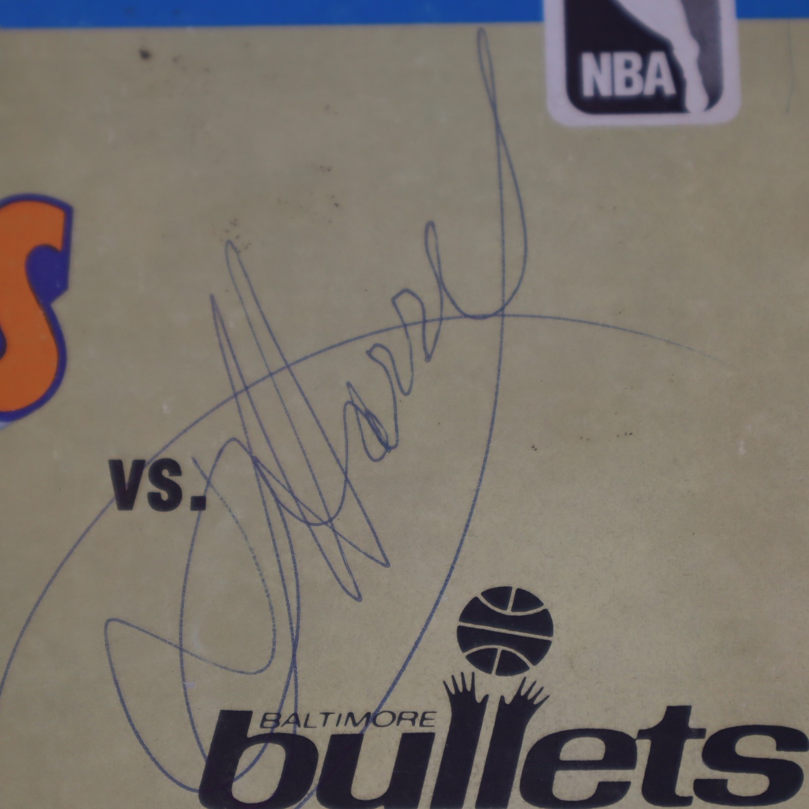 SIGNED COVER? NAME? 1973 New York Knicks Program vs. Baltimore Bullets Playoffs