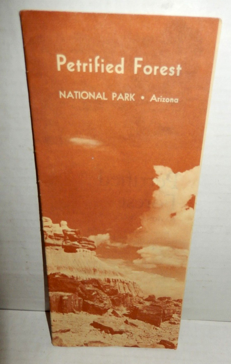 Vintage 1963 Petrified Forest National Park Arizona Visitor Brochure & Map