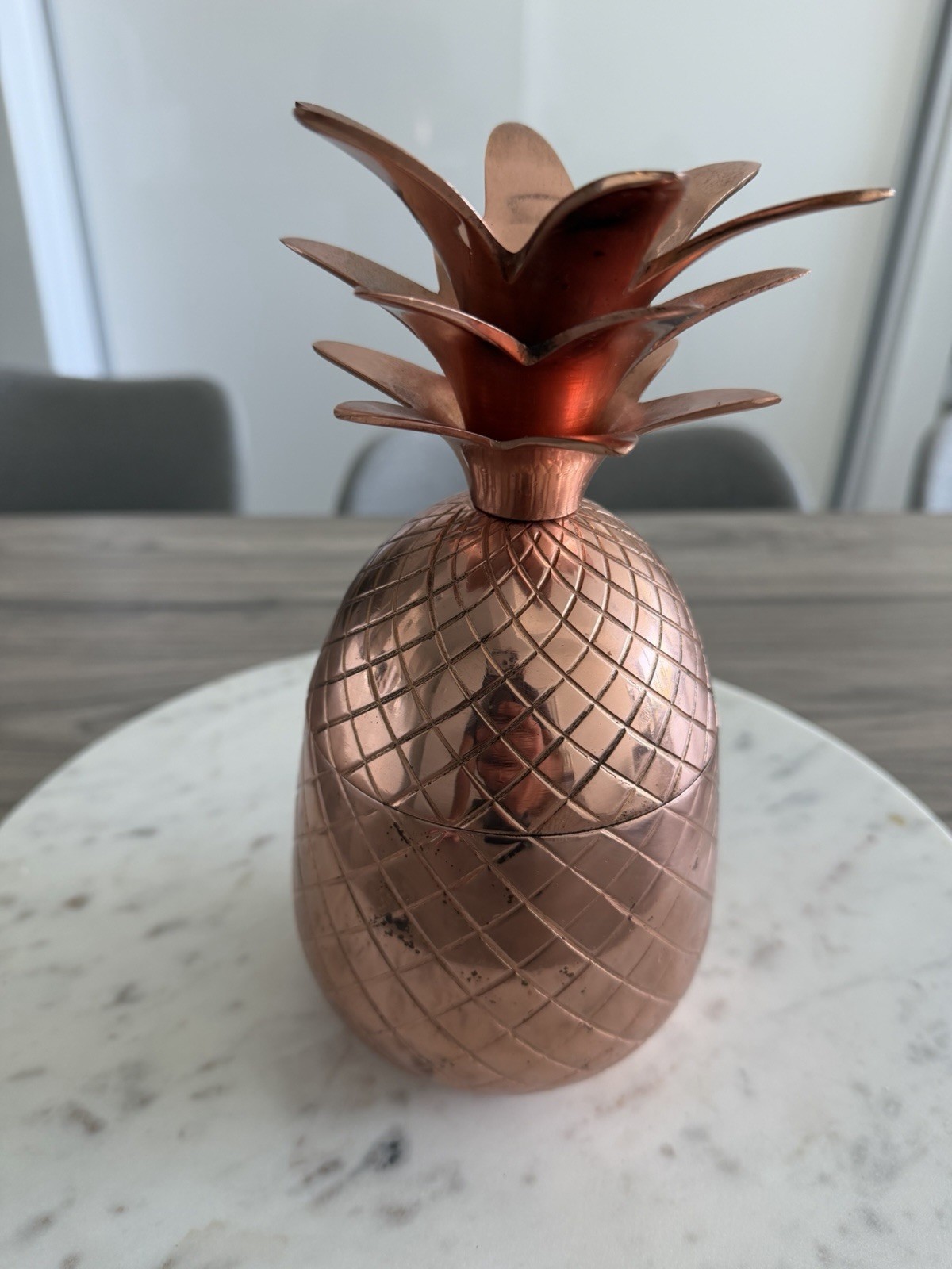 With Love From Absolut ELYX Copper Pineapple Drinking / Serving Vessel