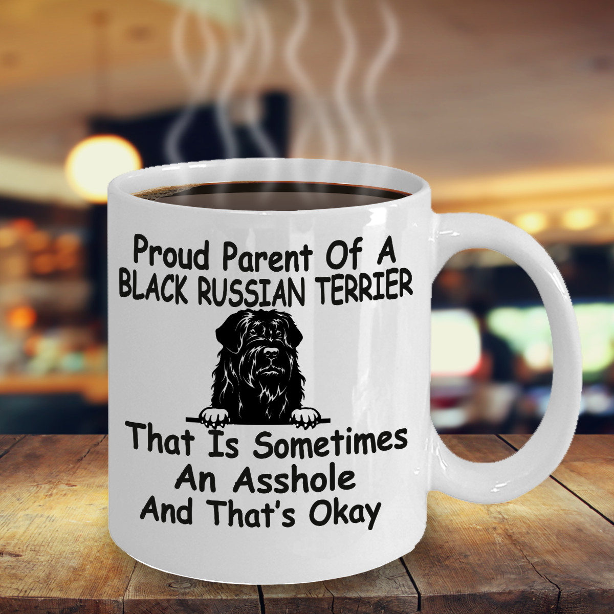 Black Russian Terrier Dog,Tchornyi Terrier, BRT,Black Russian Terrier,Mugs,Cup