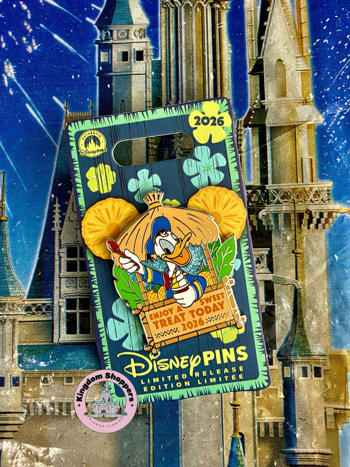 2026 Disney Parks Sweet Treats Day Donald Duck LR Pin