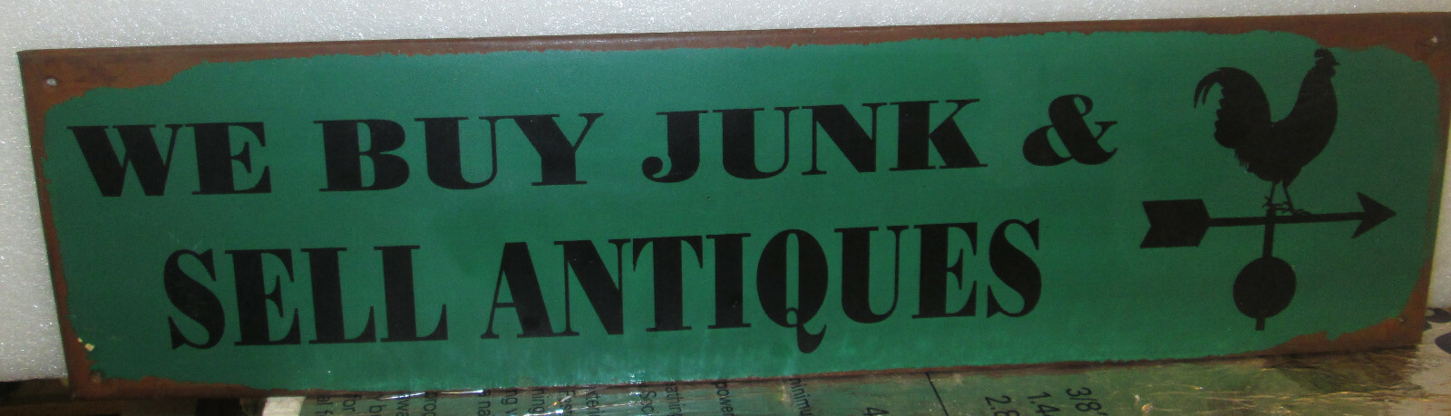 Vintage Metal Sign, 