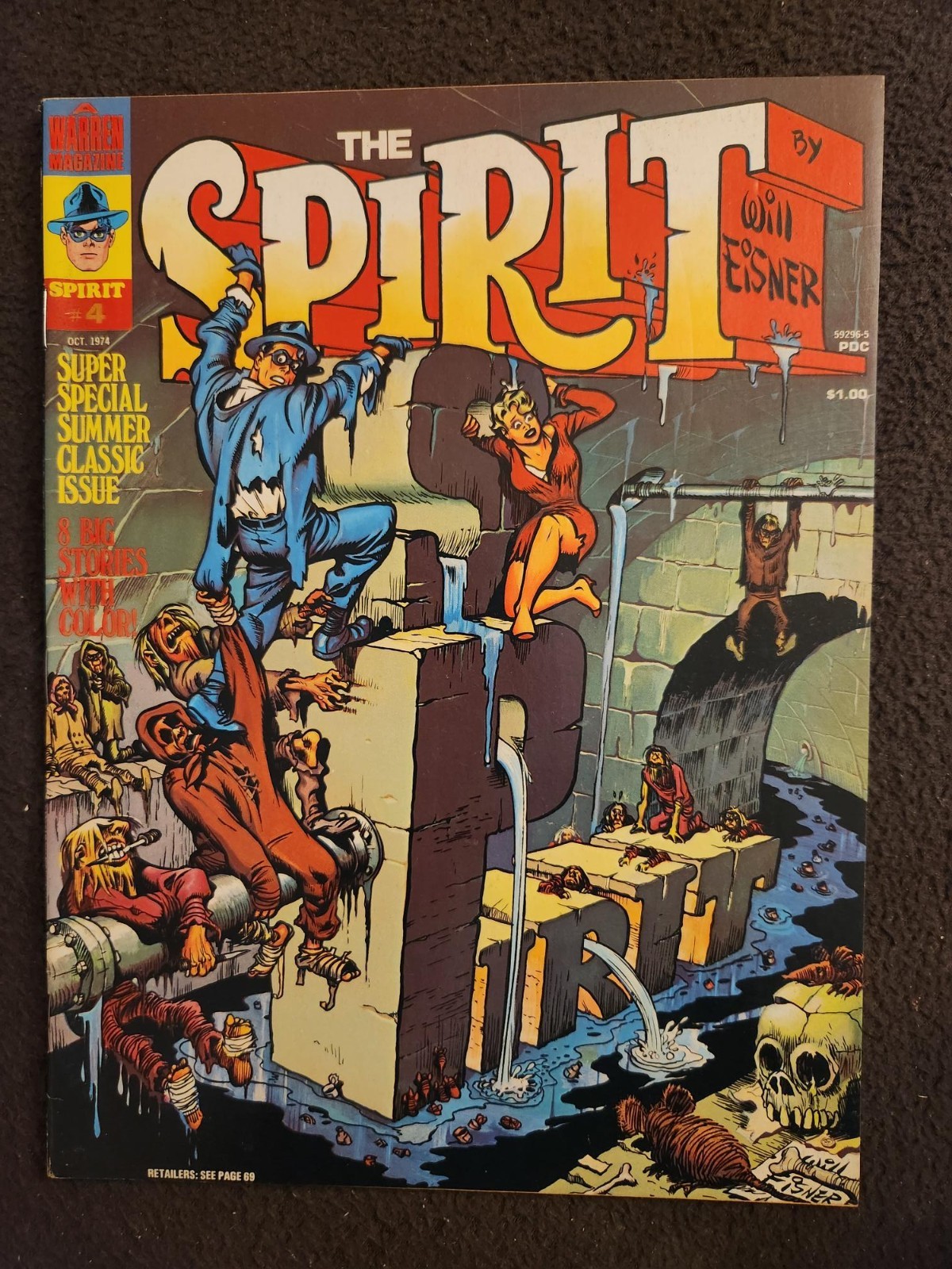 The Spirit Magazine #4-October 1974-Excellent Condition-Very Nice