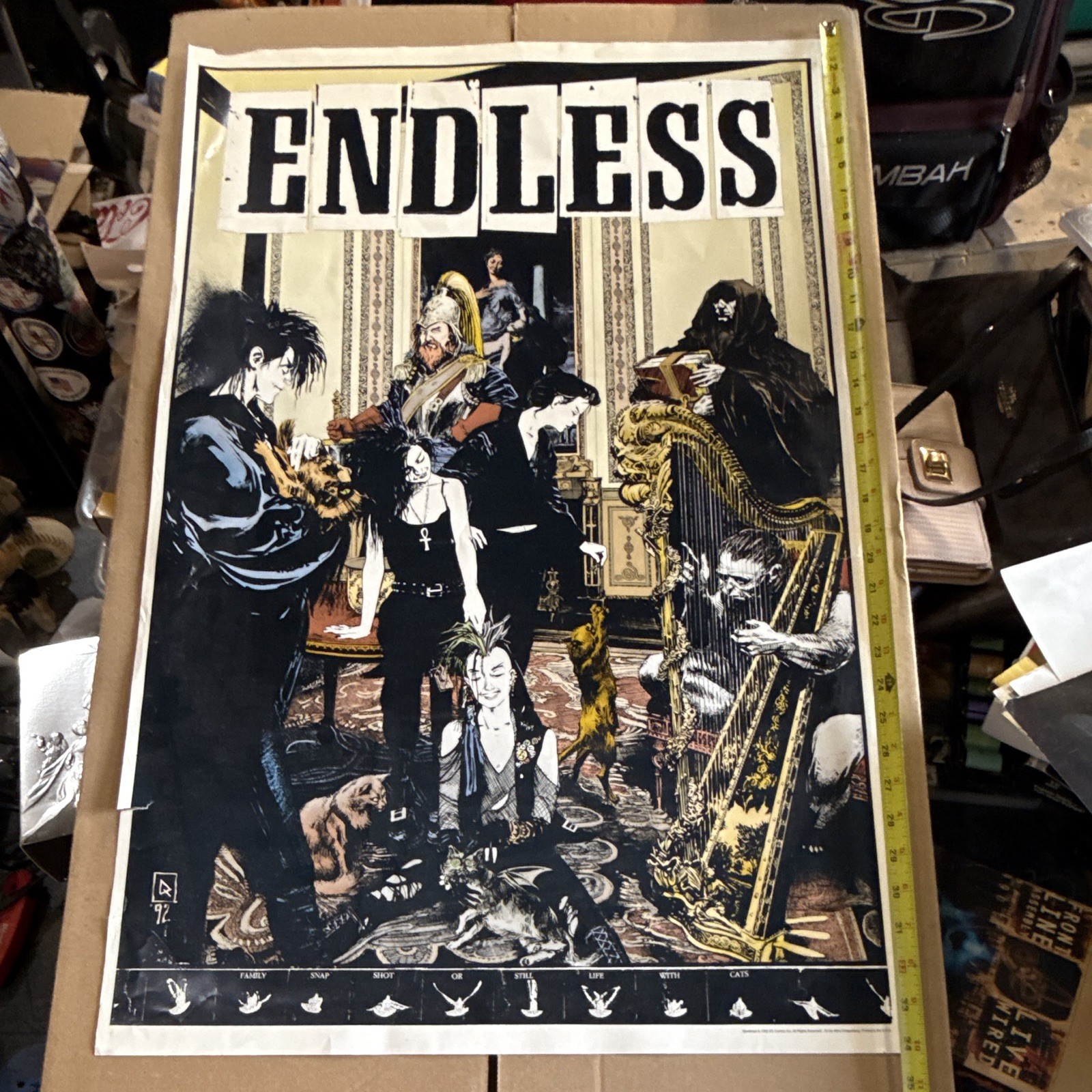 Mike Dringenberg The Sandman Endless Vintage Large Paper Poster 1992 Unframed