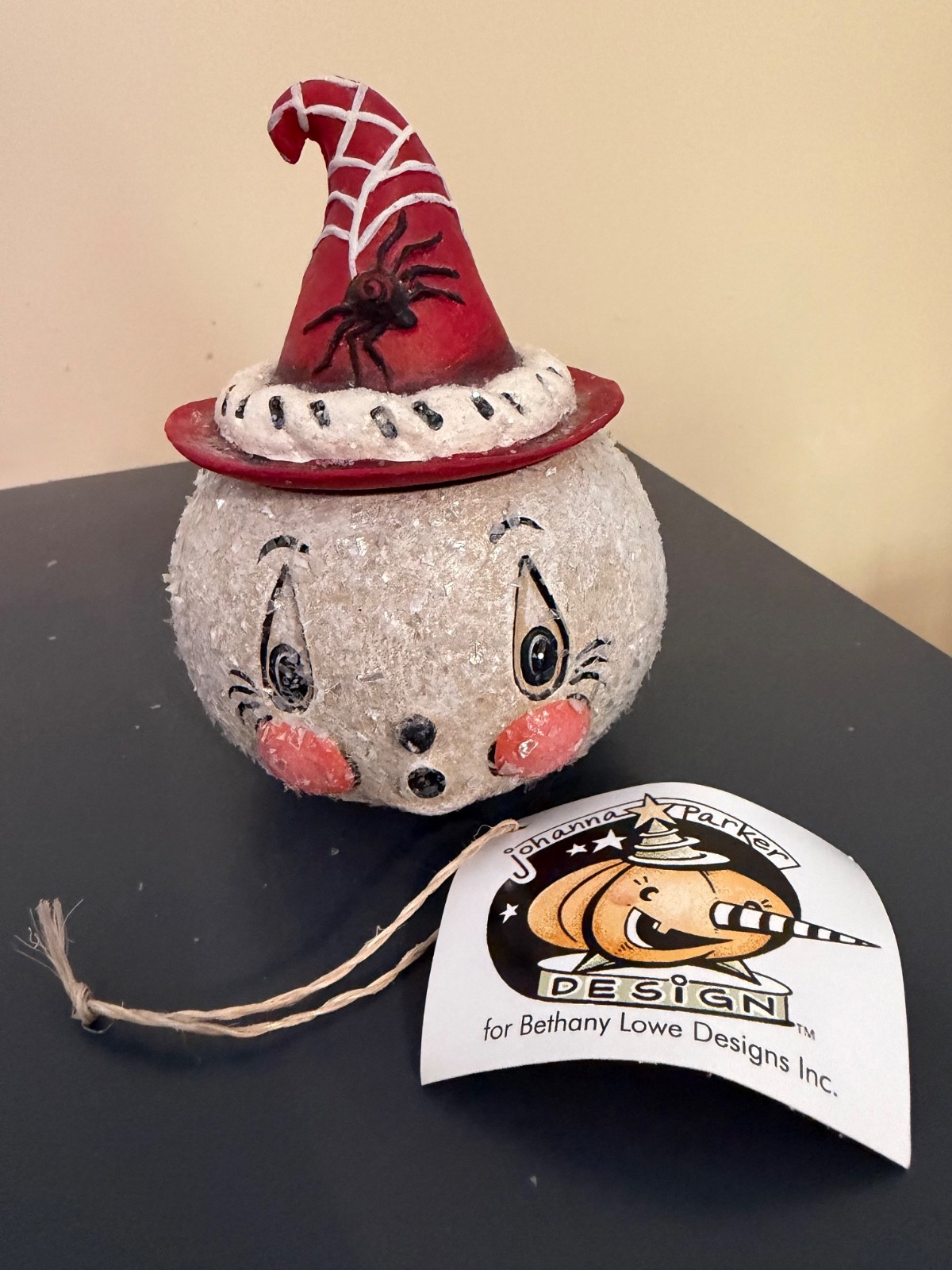 Bethany Lowe Johanna Parker Halloween Ghostie Winter Web Stew - Retired NWT