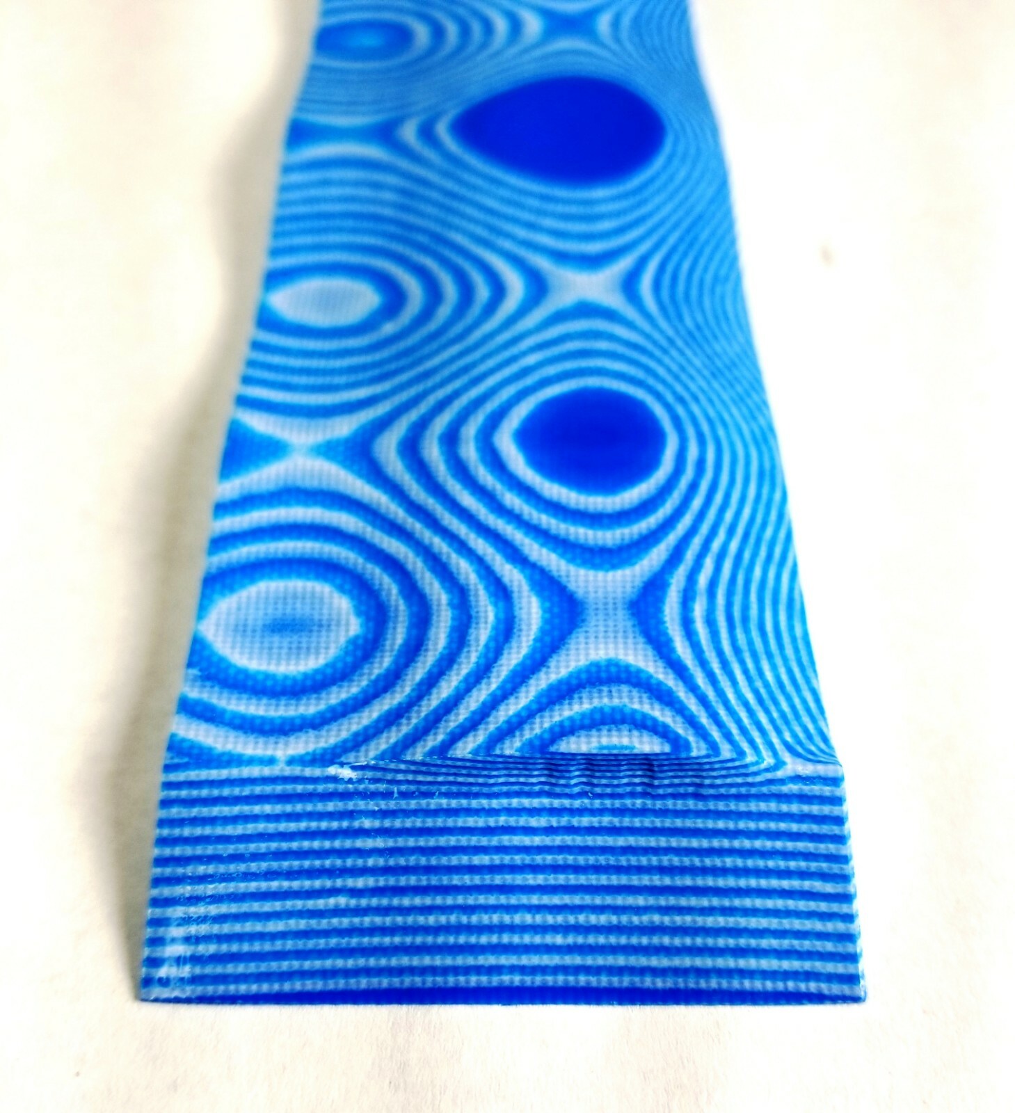 2 Pcs BLUE / WHITE LAYERED .375\