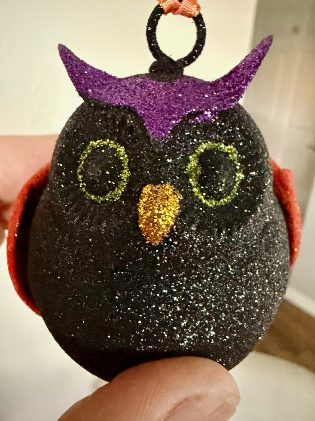 World Market Glitter Owl Halloween Ornament  - Pier 1 Imports style 