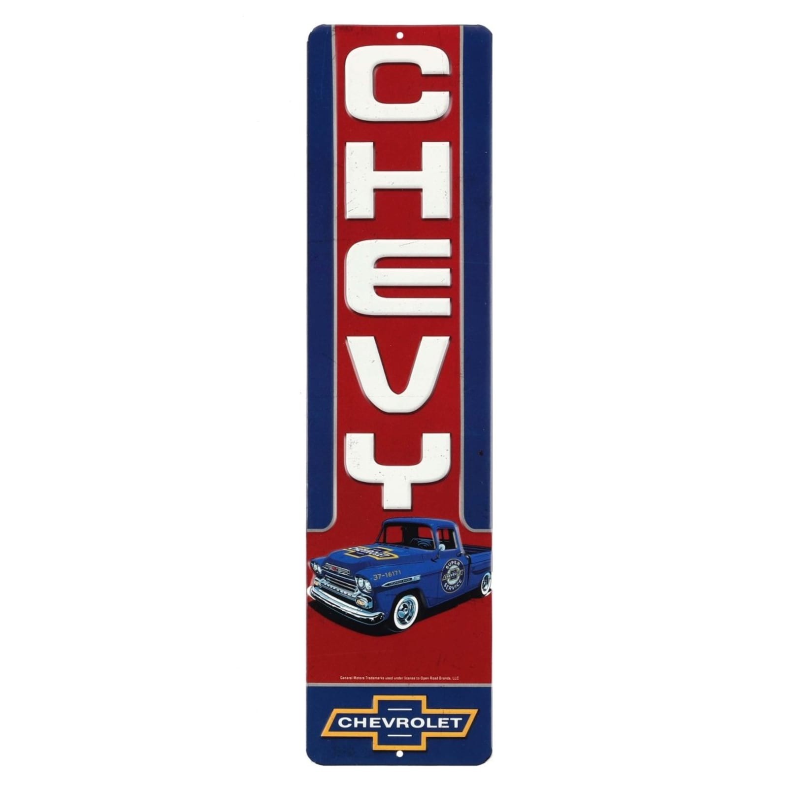 Chevrolet Apache Chevy Trucks Vintage Embossed Metal Wall Sign 4\ Chevrolet Apache Chevy Trucks Vintage Embossed Metal Wall Sign 4\