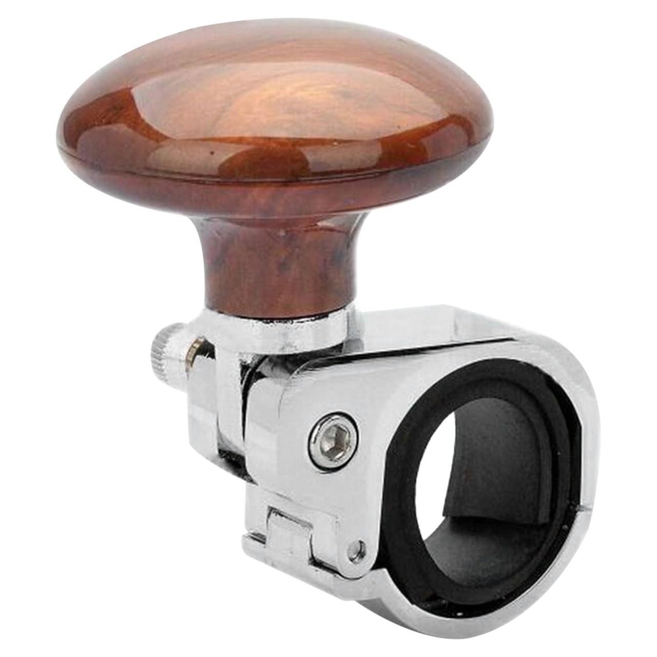 Woodgrain Steering Wheel Spinner Knob Universal Suicide Power Handle Ball for...