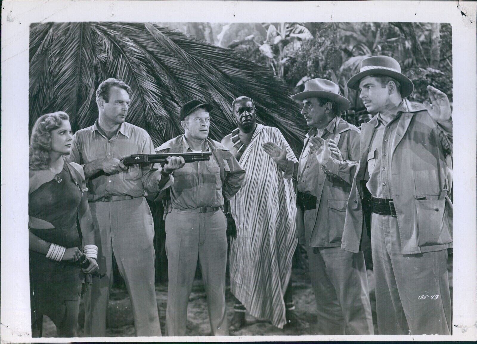 1947 Douglas Dumbrille Surrenders To Leif Erickson Blonde Savage Movie Photo 7x9