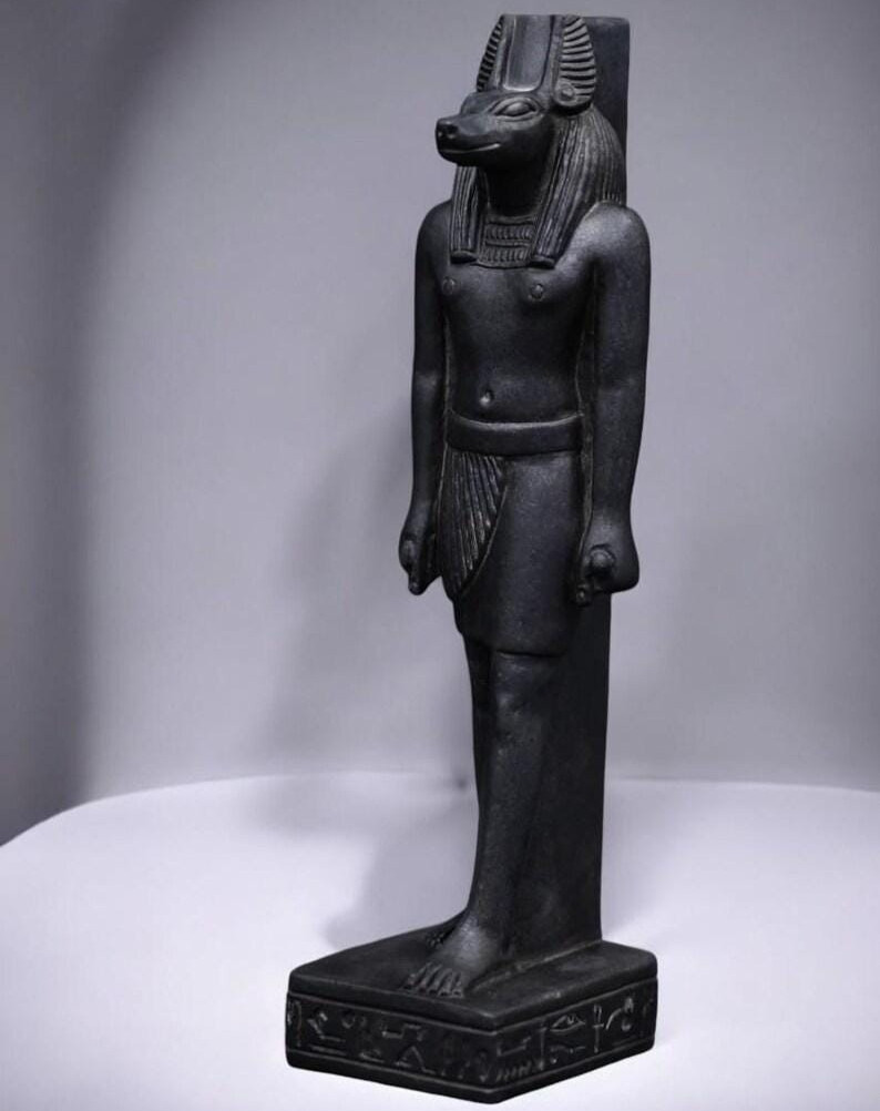 Authentic Ancient Egyptian Antique Rare God Anubis Statue Figurine BC