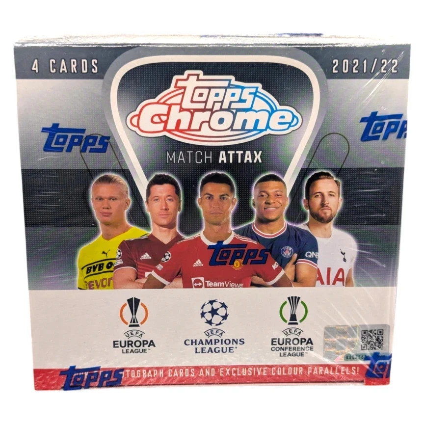 2021/22 Topps Chrome UEFA Match Attax Soccer Box - Brand New & Sealed