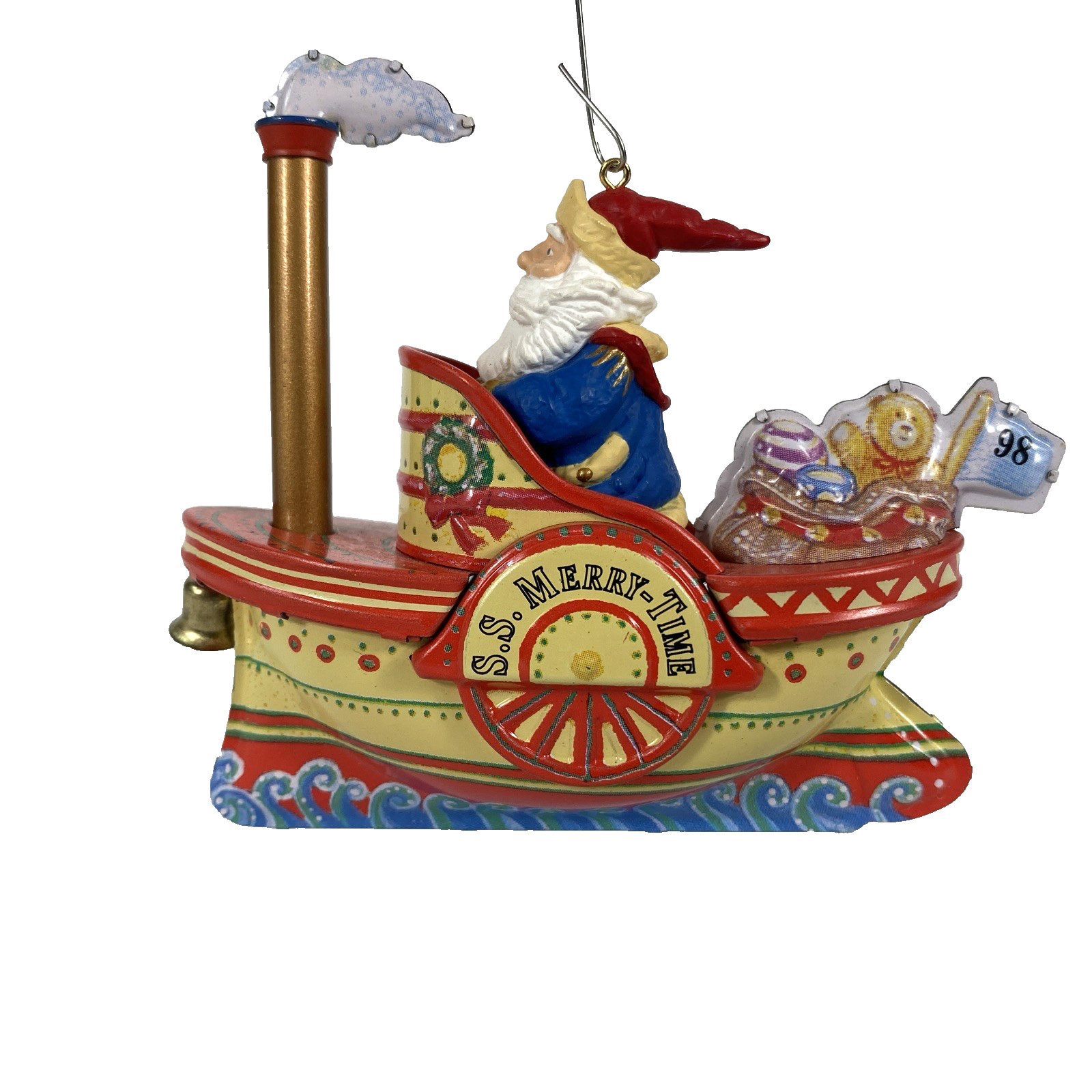 VTG Hallmark Keepsake Ornament Cruising Into Christmas  Handcrafted in Box 1998