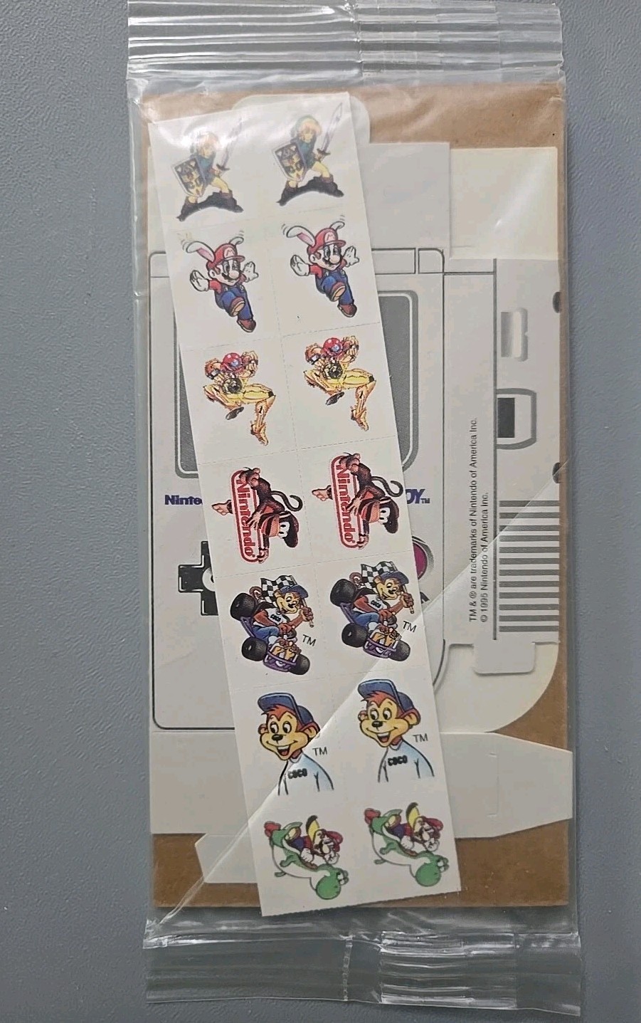 Kellogg\'s 1995 Nintendo Sticker Game Boy (30 Stickers)