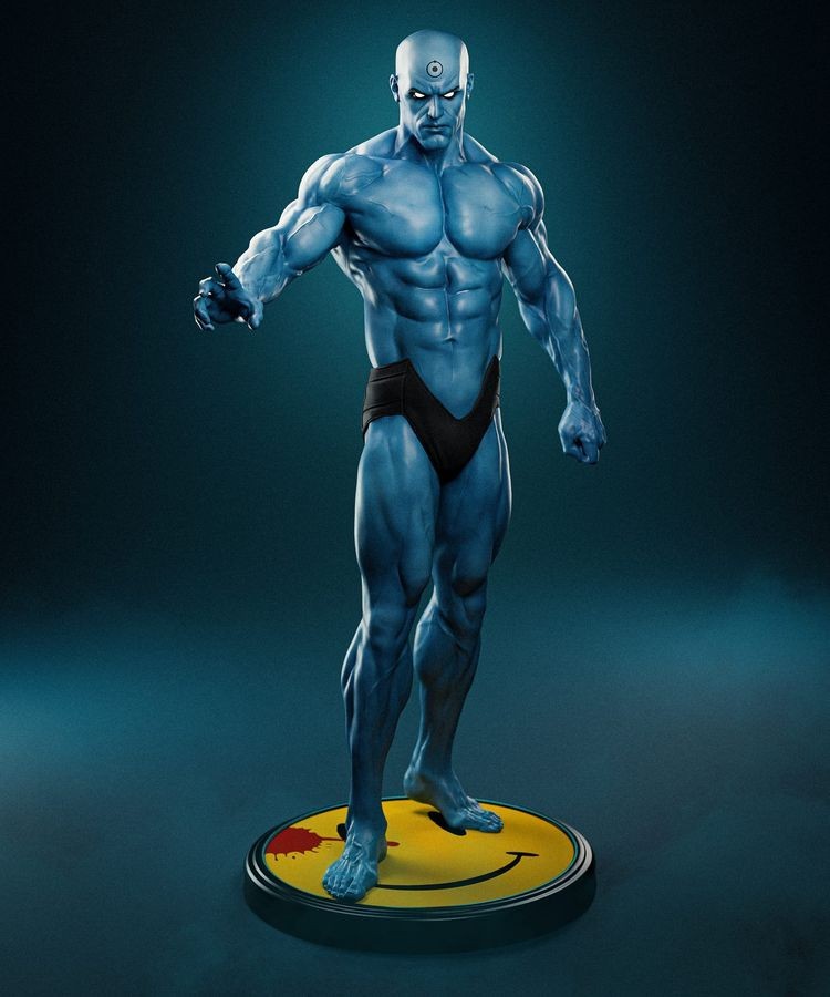 Dr. Manhattan Resin Sculpture Statue Model Kit   Unpainted/Unassembled