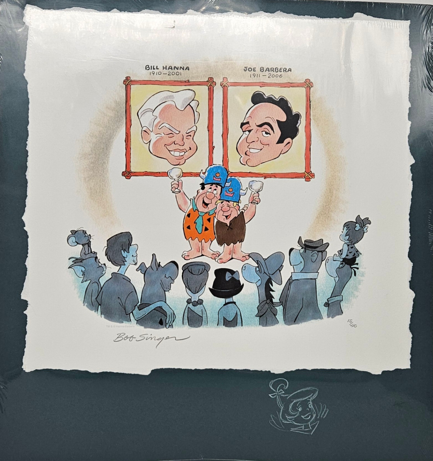 Hanna/Barbera Tribute Giclee On Paper Signed+Remarked by Bob Singer-Judy Jetson