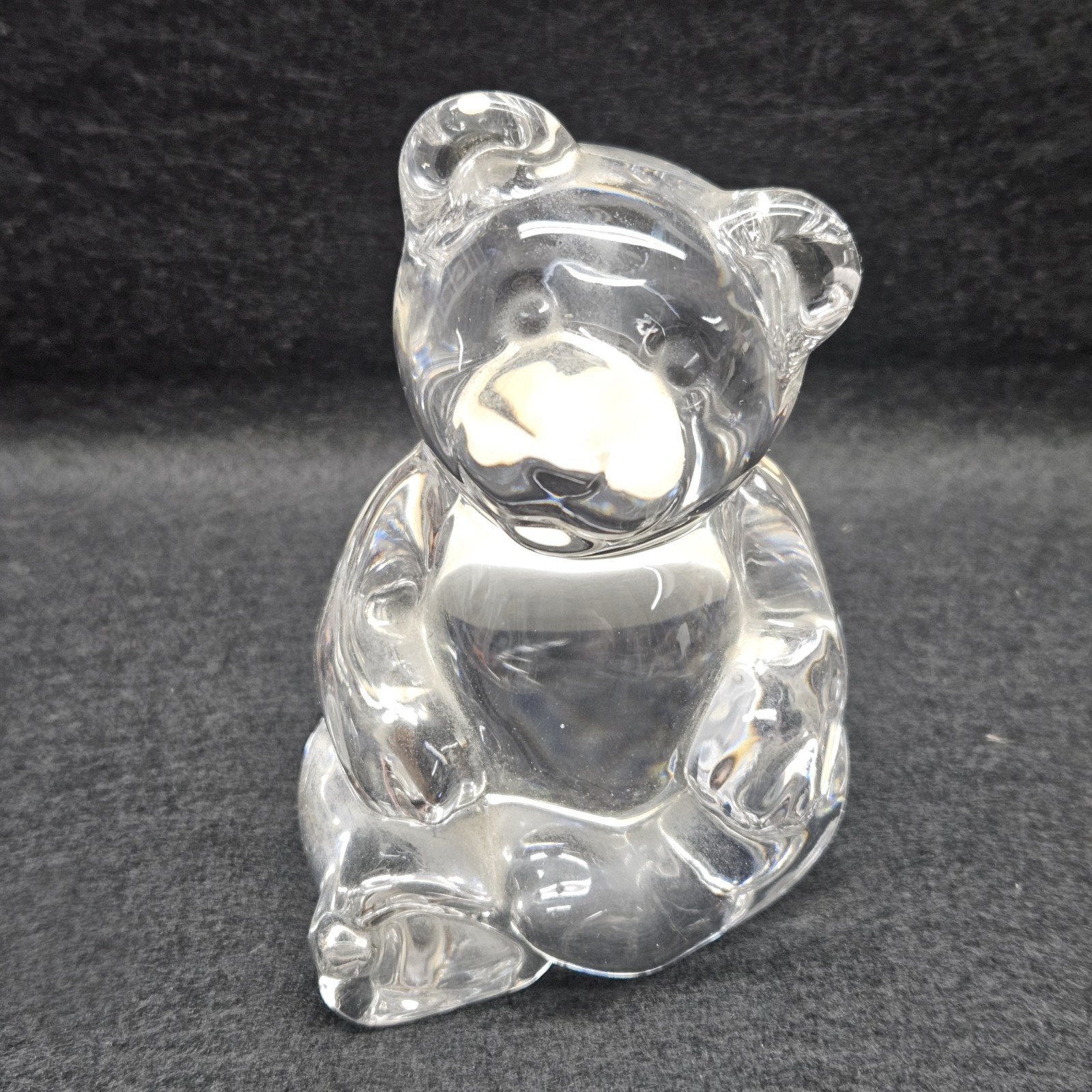 Princess House Crystal Teddy Bear Figurine 3 1/2\