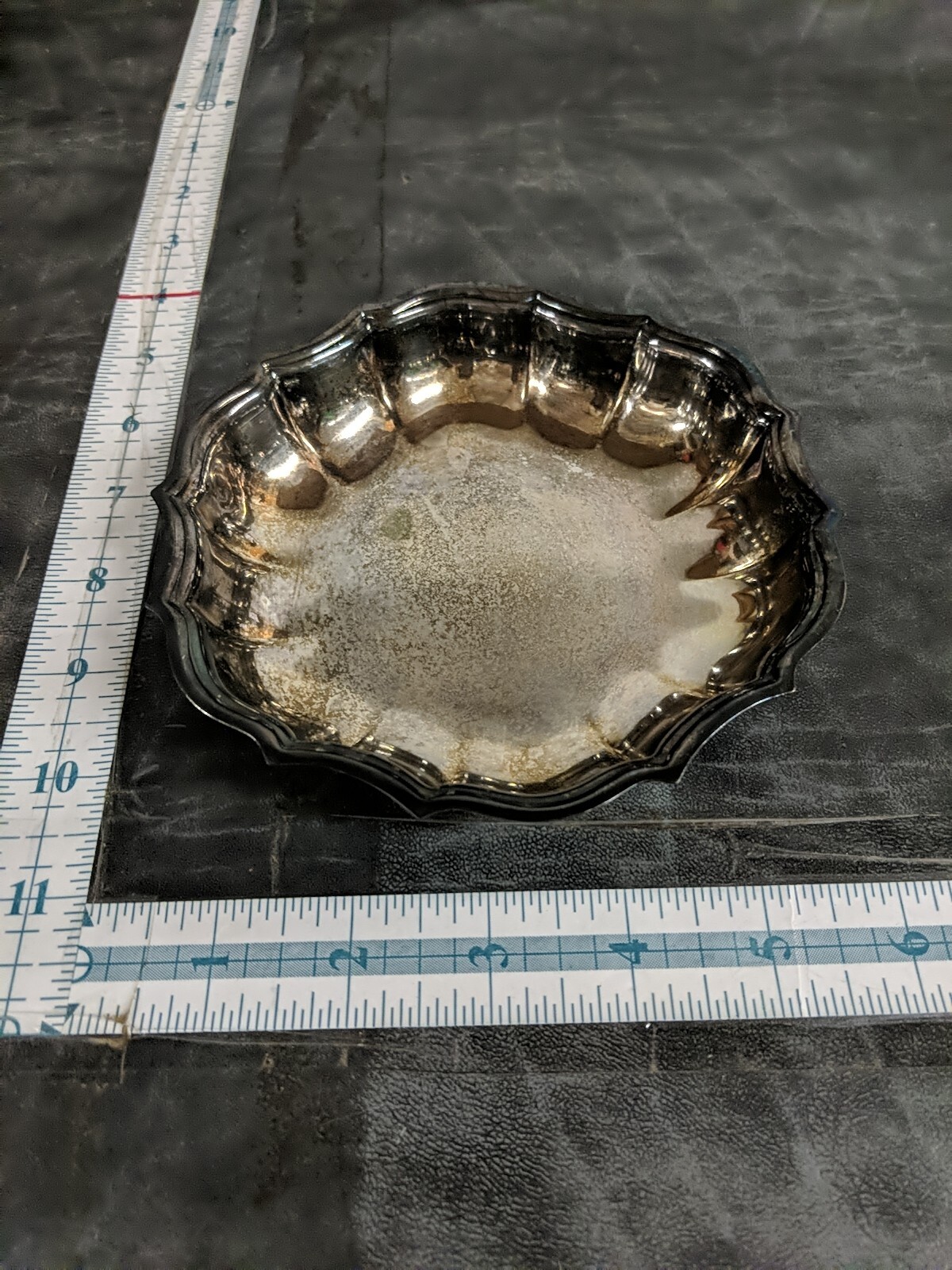 Vintage wm Rogers Silverplate Candy Bowl