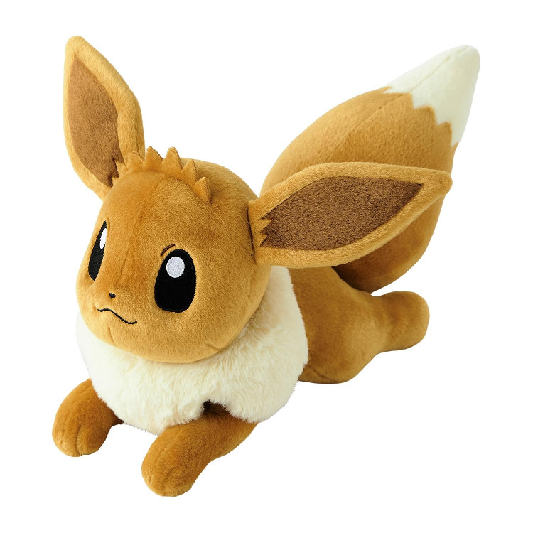 Pokemon Plush doll Life size Eevee Lying Down Japan NEW Pocket Monster