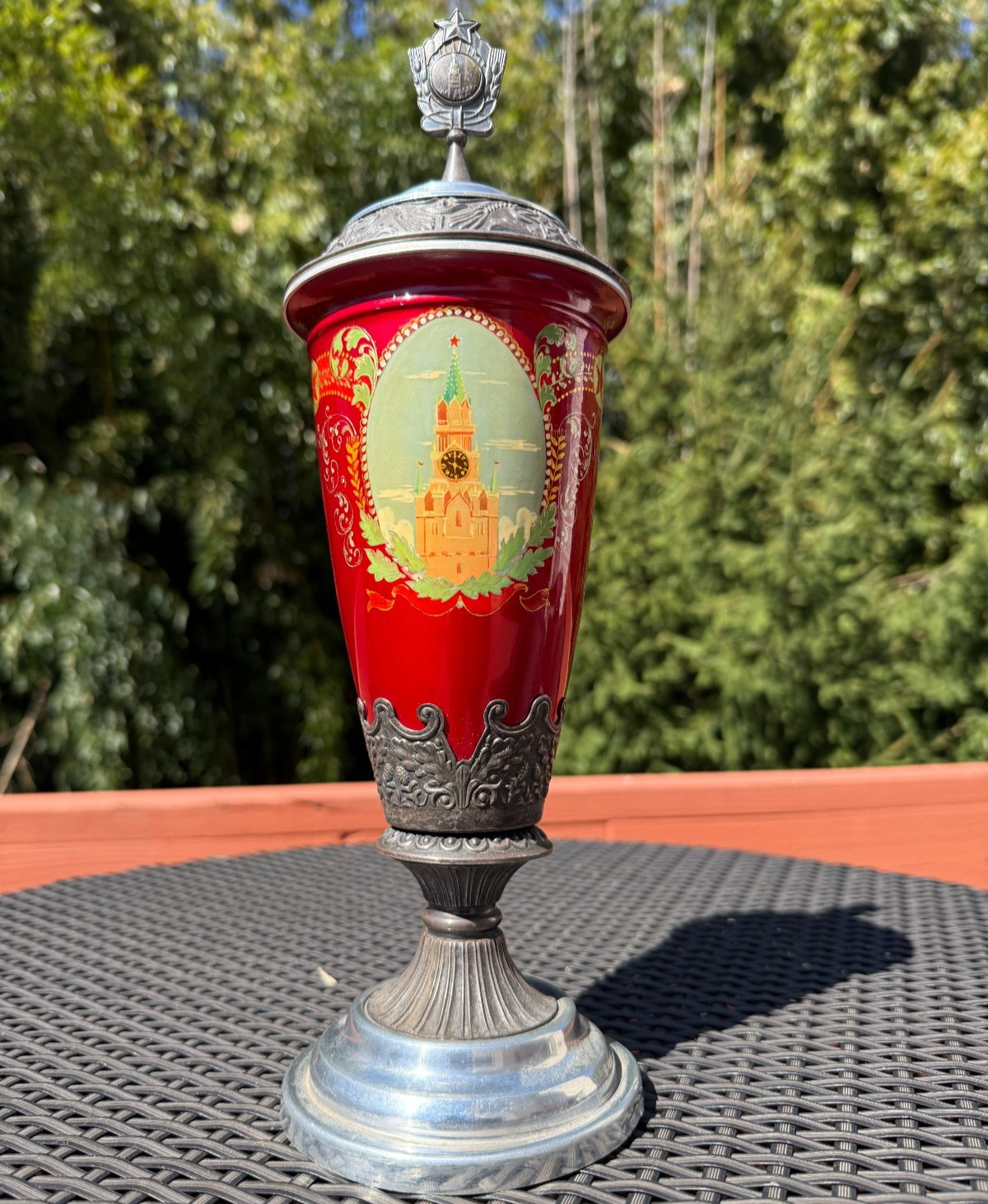 RARE Russian Soviet USSR Vintage Sport  Commemorative Trophy Cup from 1950s -60s