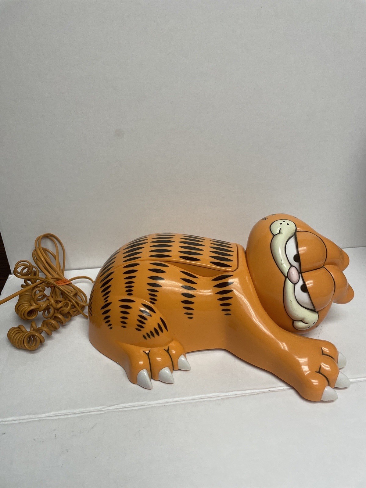 Vintage 1981 Garfield Tyco Landline Telephone Fixed Eyes Phone Minor Wear