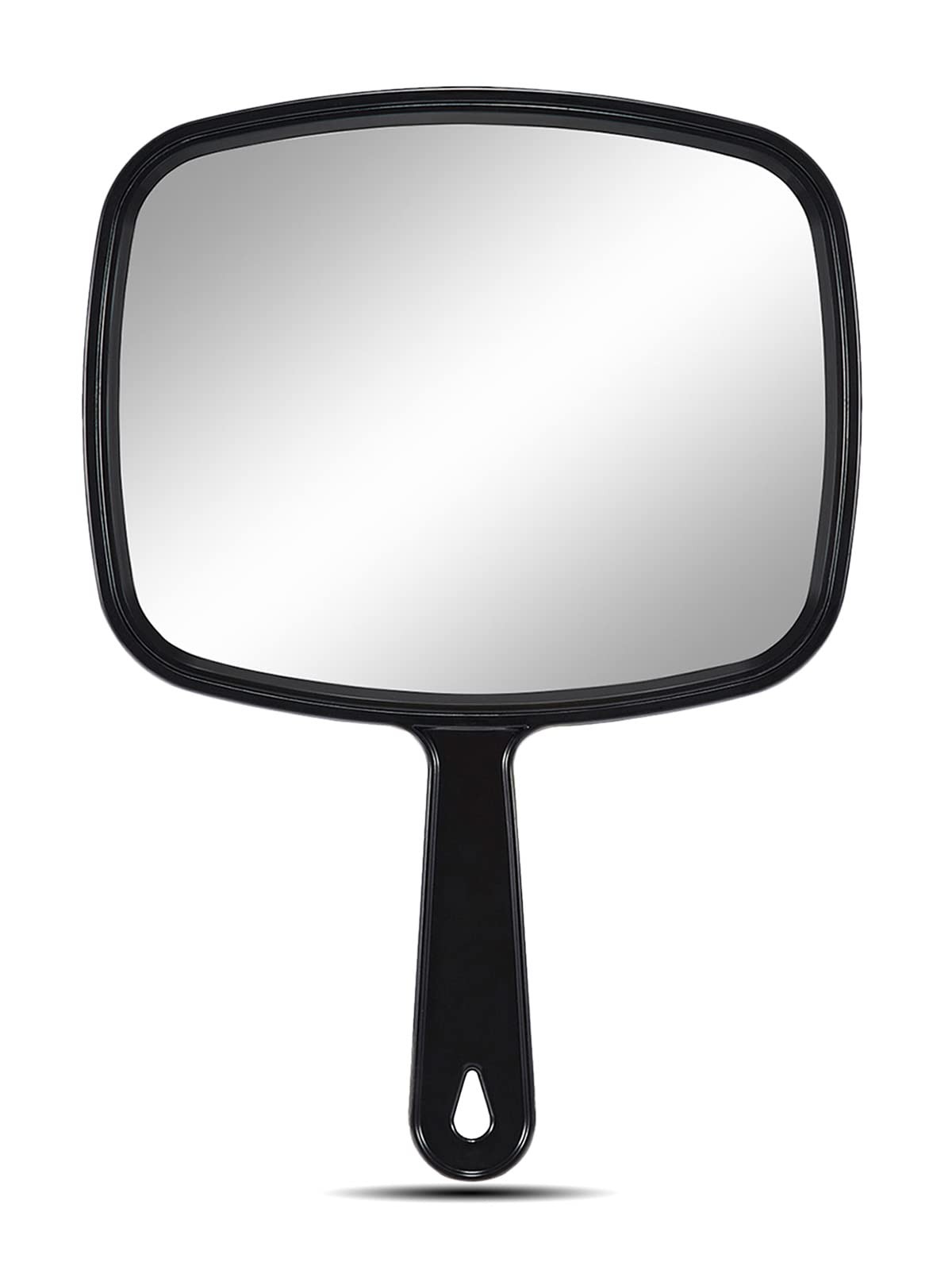 OMIRO Hand Mirror, All Black Handheld Mirror with Handle, 6.6