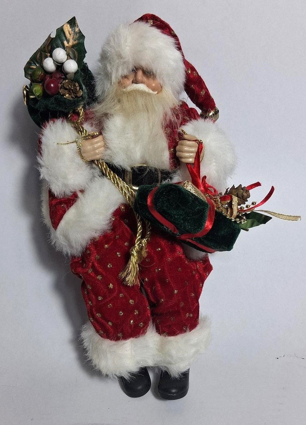 Vintage Santa Claus On the Shelf Sitting Christmas Decoration Seasonal Decor