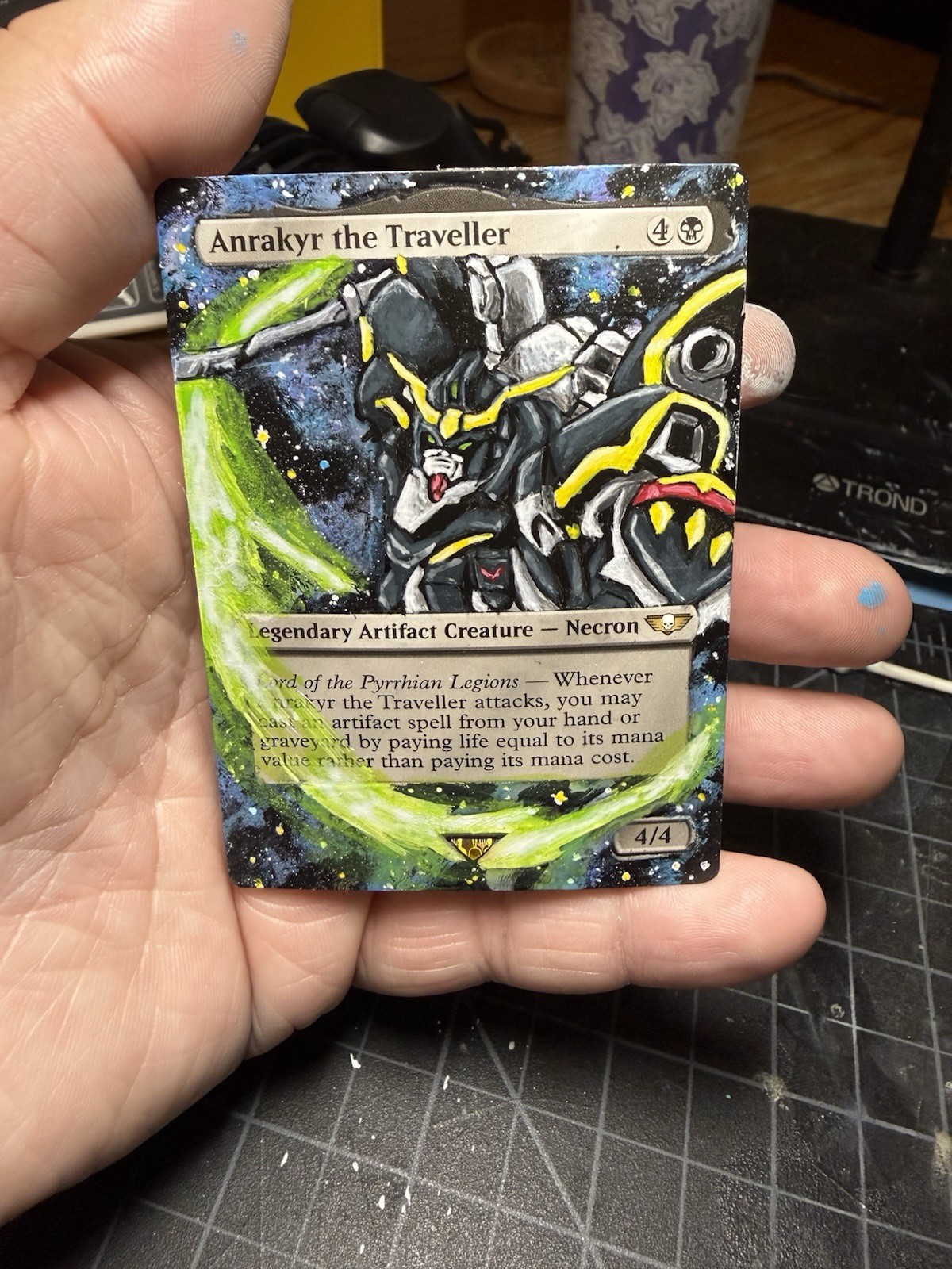 Anrakyr the Traveller- Gundam Deathscythe MTG Warhammer 40K hand painted alter