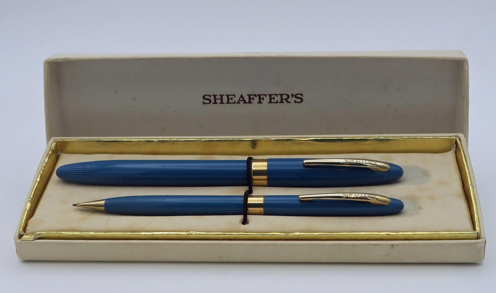 Sheaffer\'s Admiral Snorkel Fountain Pen & Pencil Set Restored