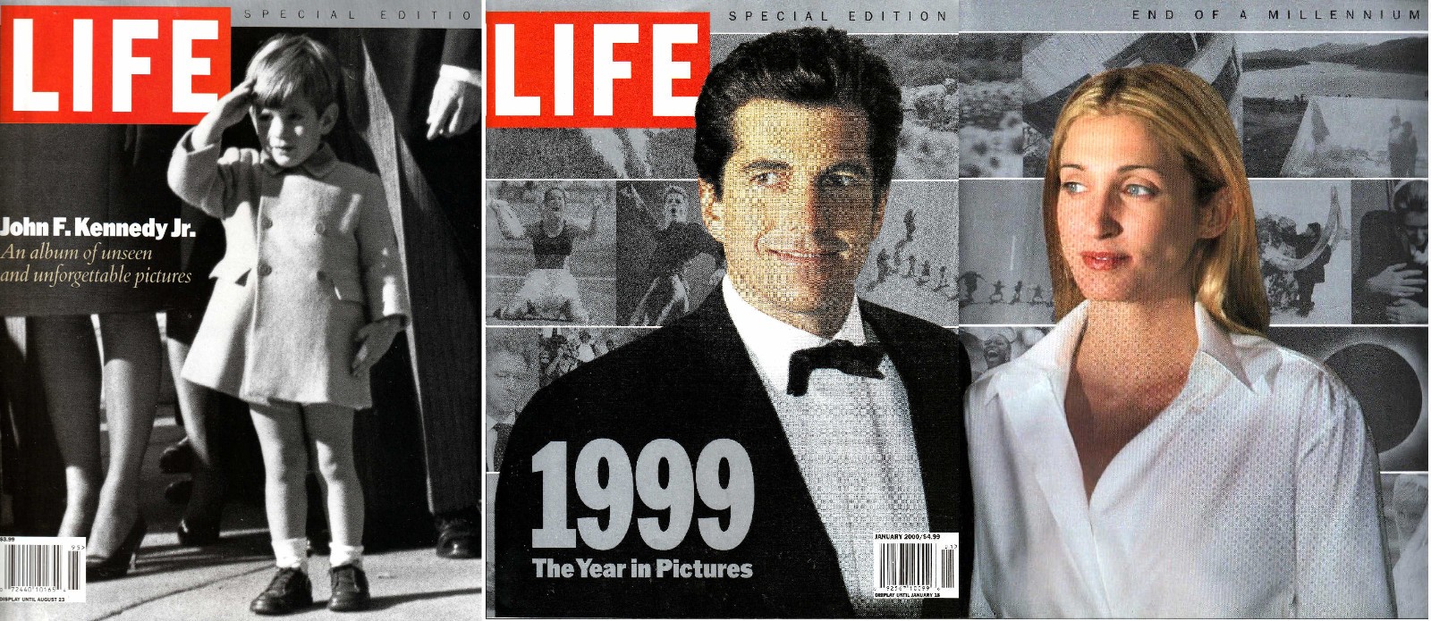 2 1999 Life John JFK Kennedy Jr & Carolyn Bessette Special Tribute Magazines LN