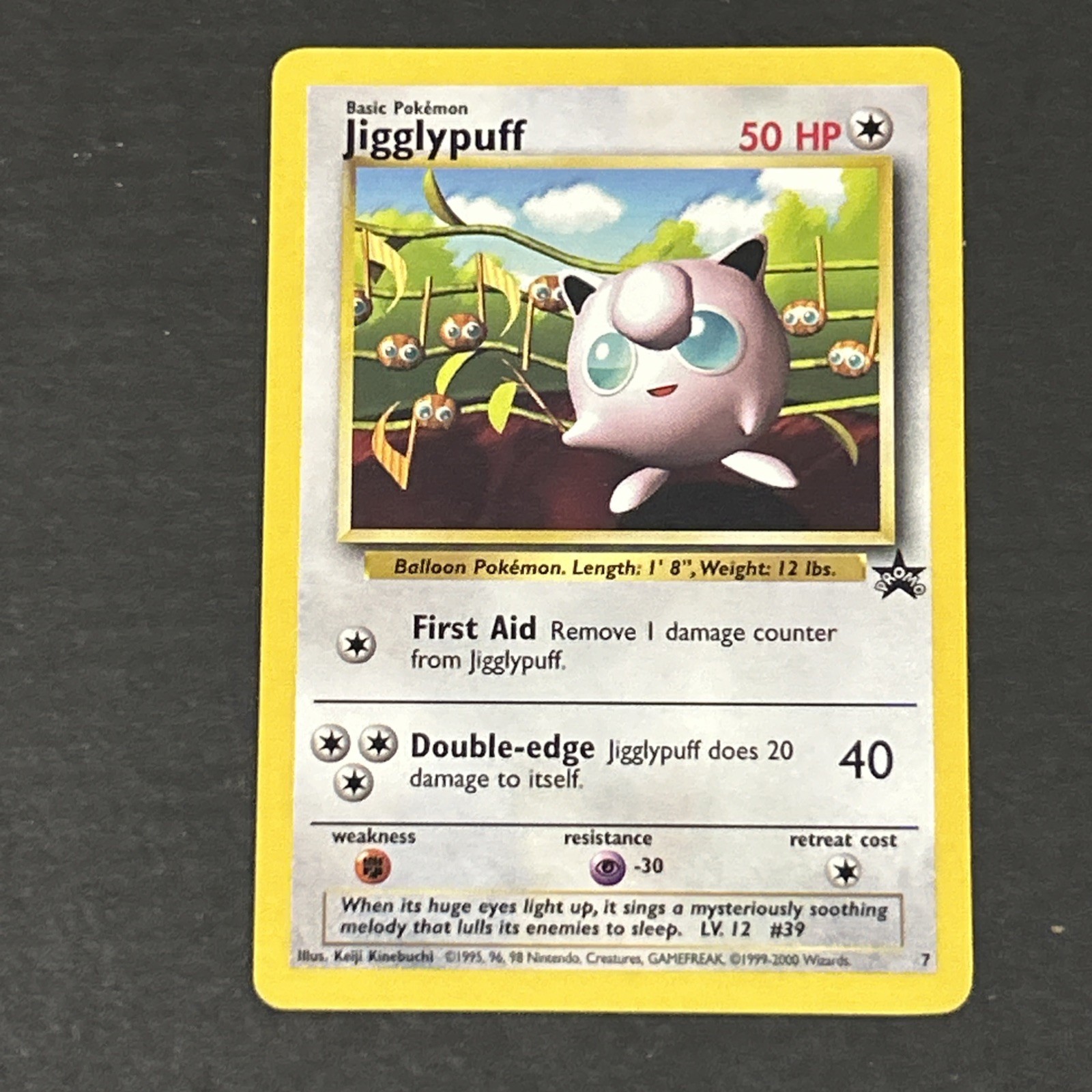 POKEMON-Jigglypuff #7 Black Star Promo NEW/NP from Fresh Promo Pack 
