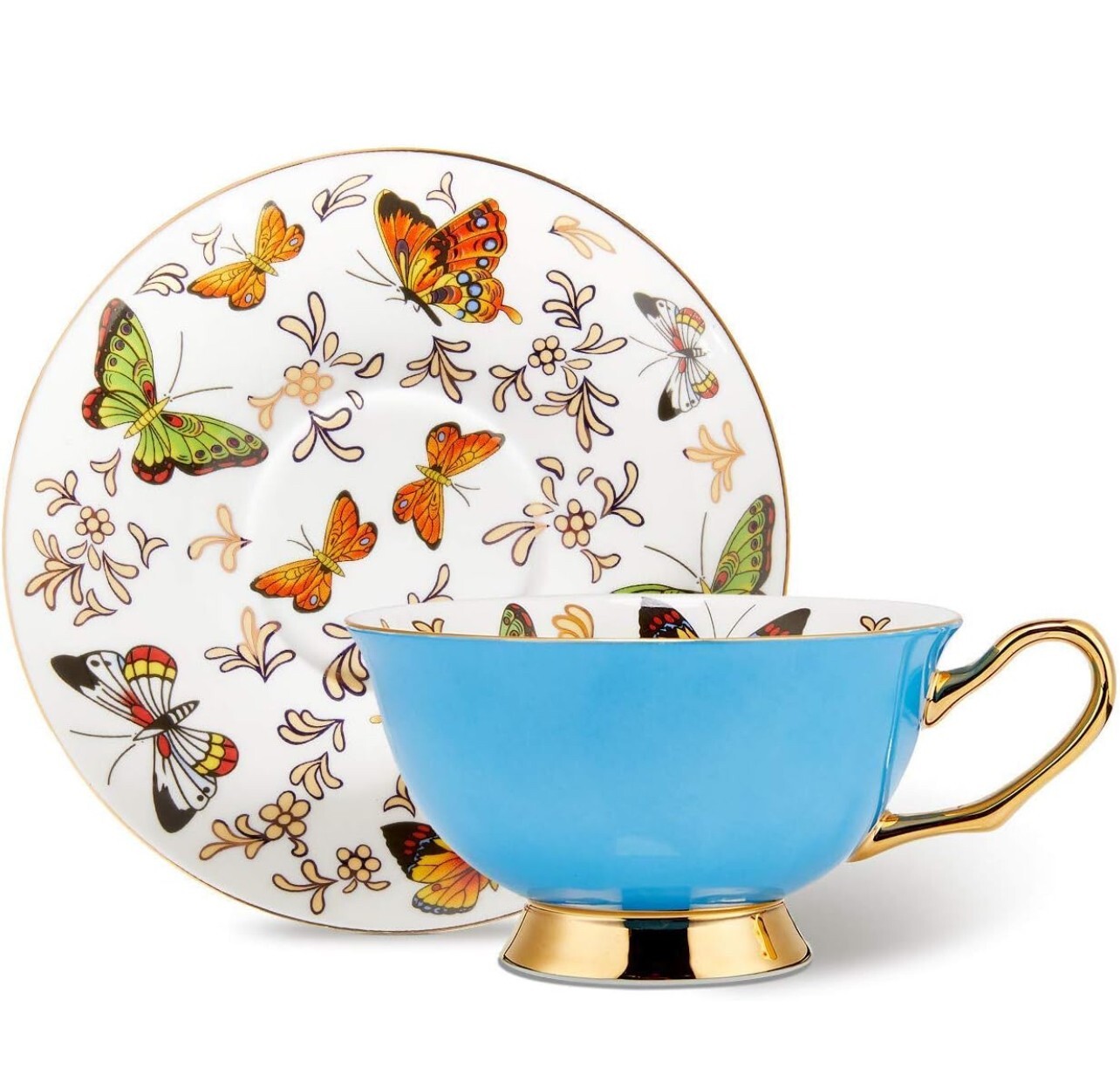 Bone China Butterfly Tea Cup