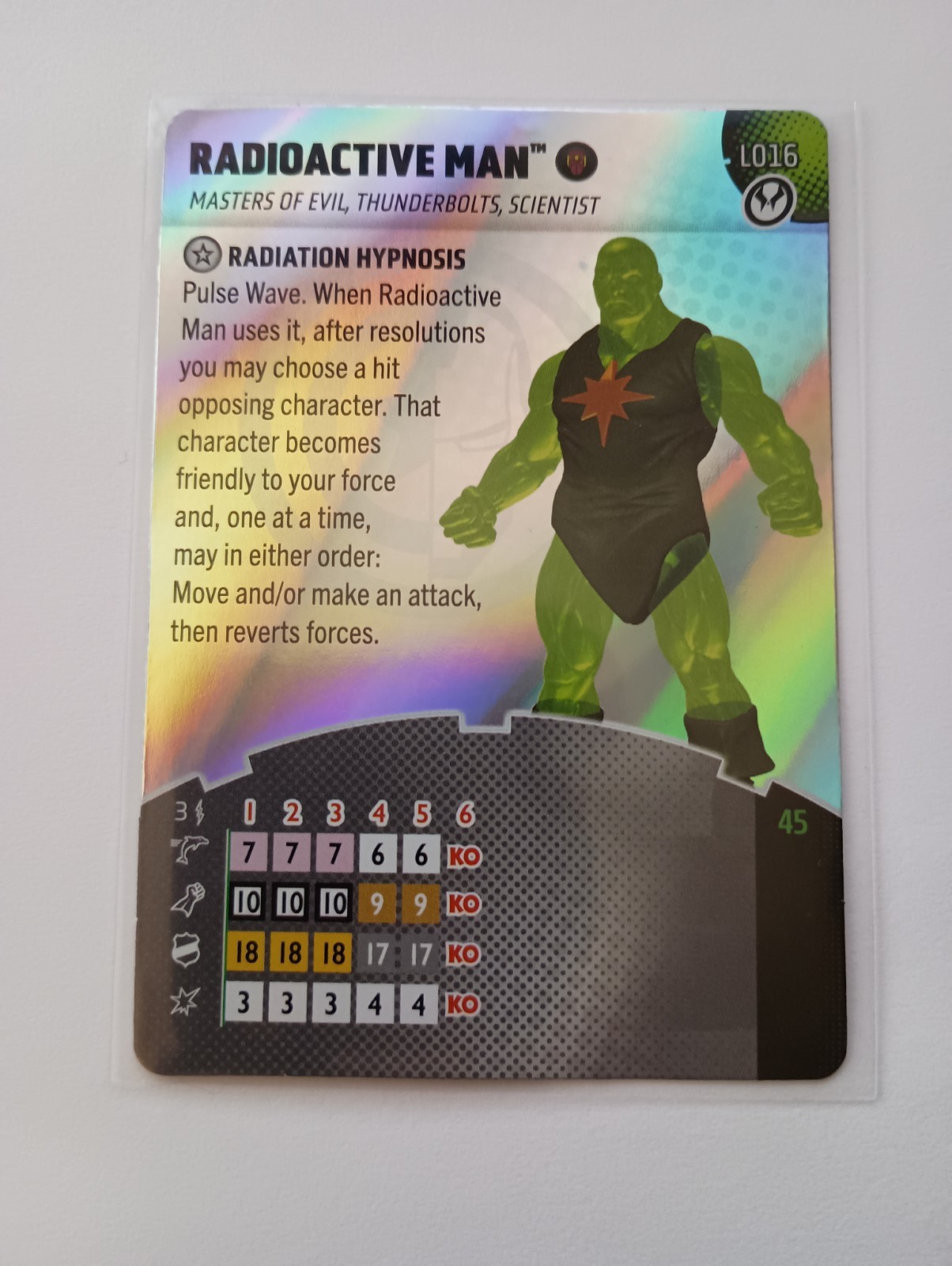 Heroclix Radioactive Man L016 Legacy Card Marvel Thunderbolts Heroclix Radioactive Man L016 Legacy Card Marvel Thunderbolts